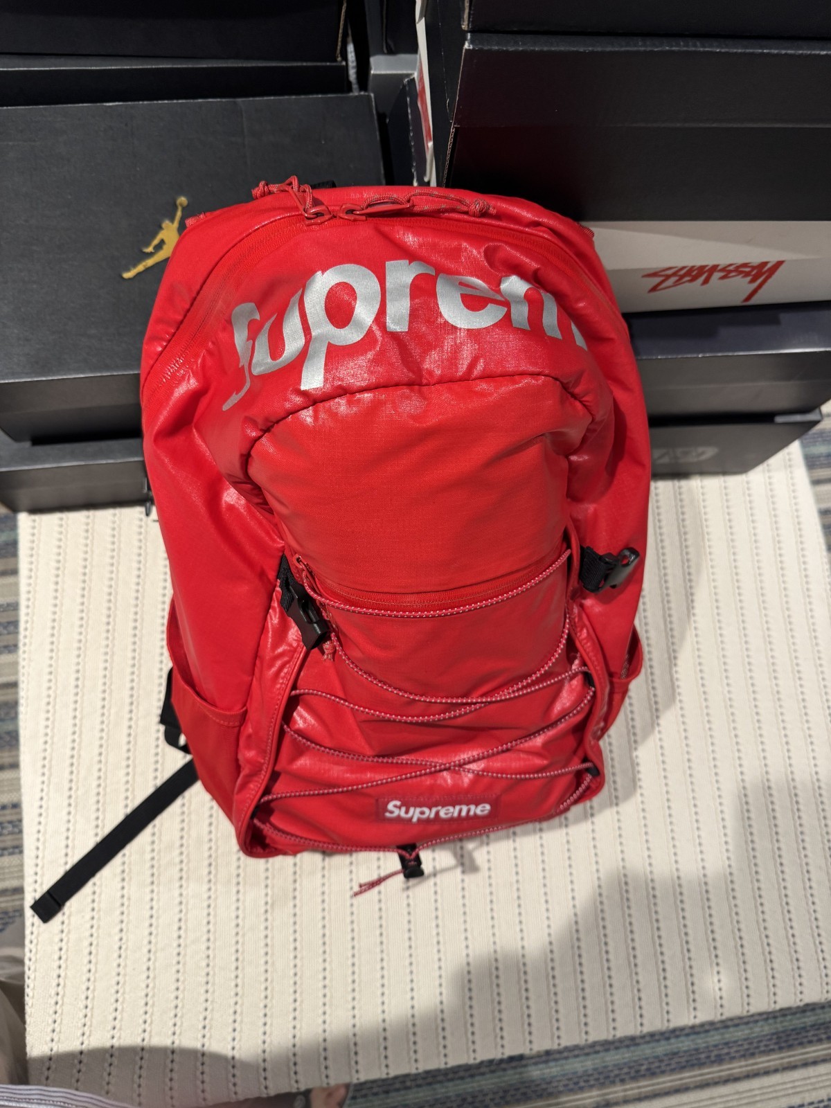 Supreme Backpack FW17 Red Fall Winter 2017 Cordura
