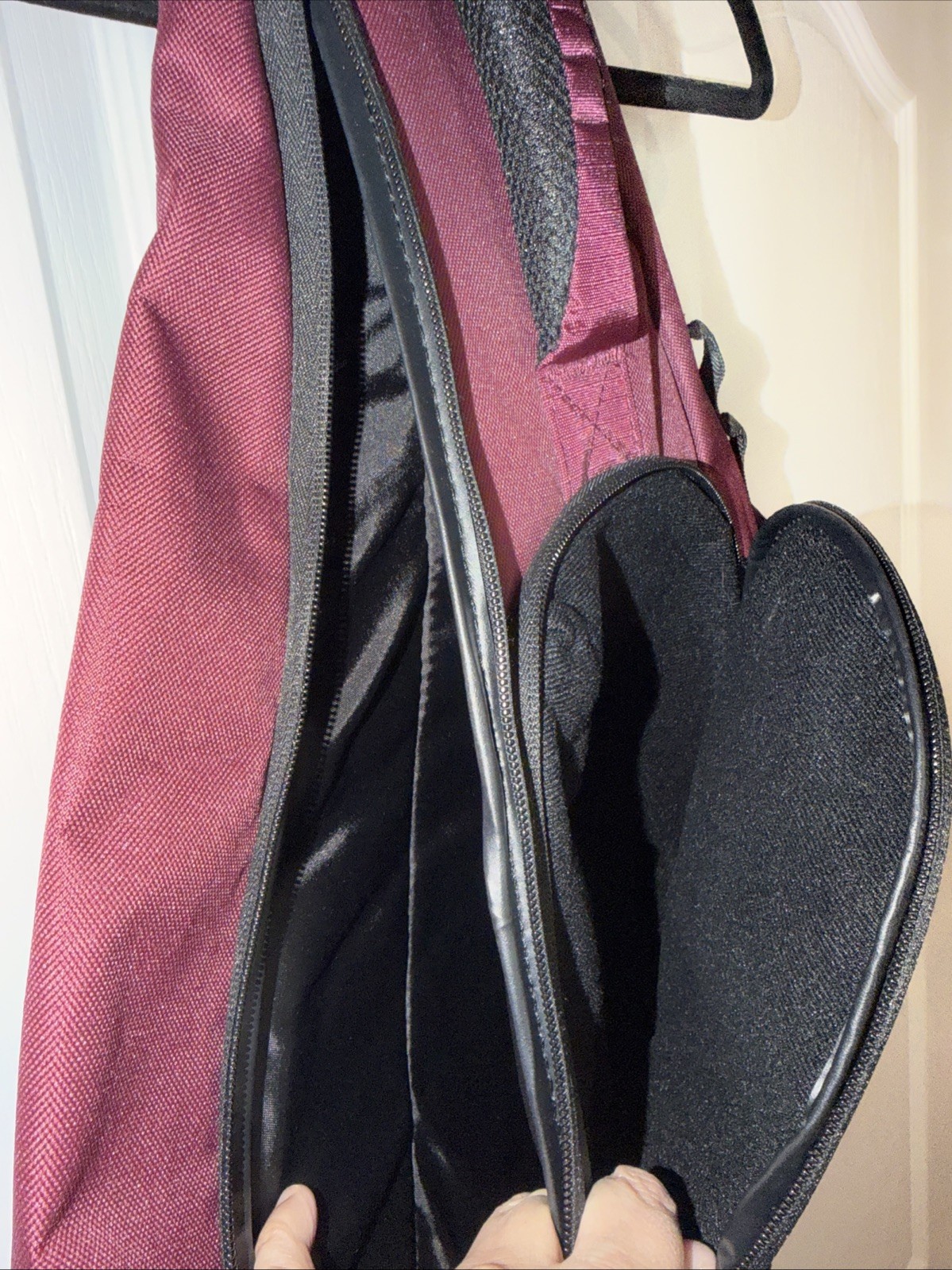 Virginia Tech VT Maroon Sling School Backpack Large Multiple Zip Pockets Unisex