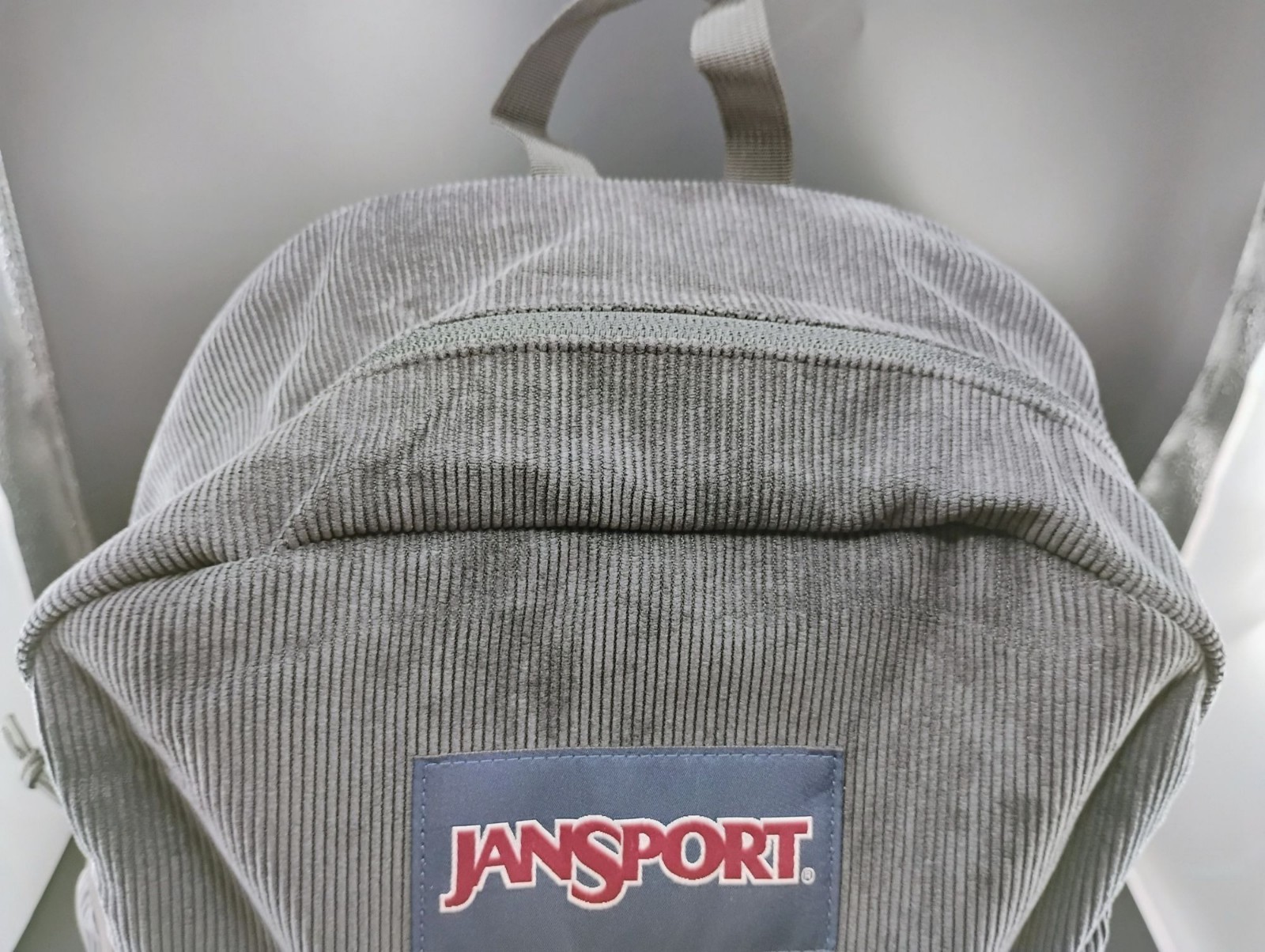Jansport Black Corduroy Backpack Durable Design Adjustable Straps