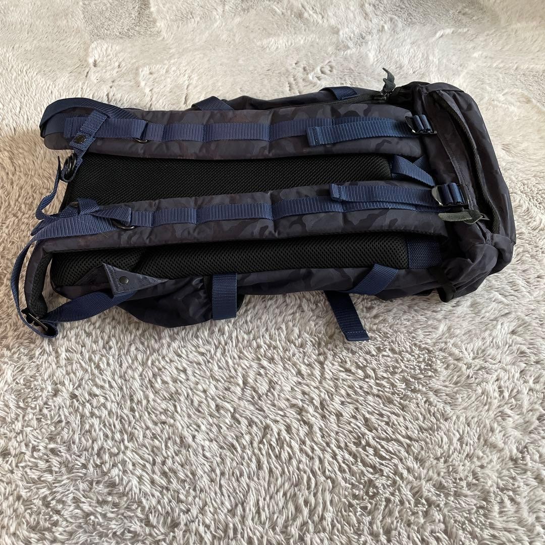 Masterpiece Backpack Fade Navy Camouflage Used, Outdoor-Ready, 28x58x18cm