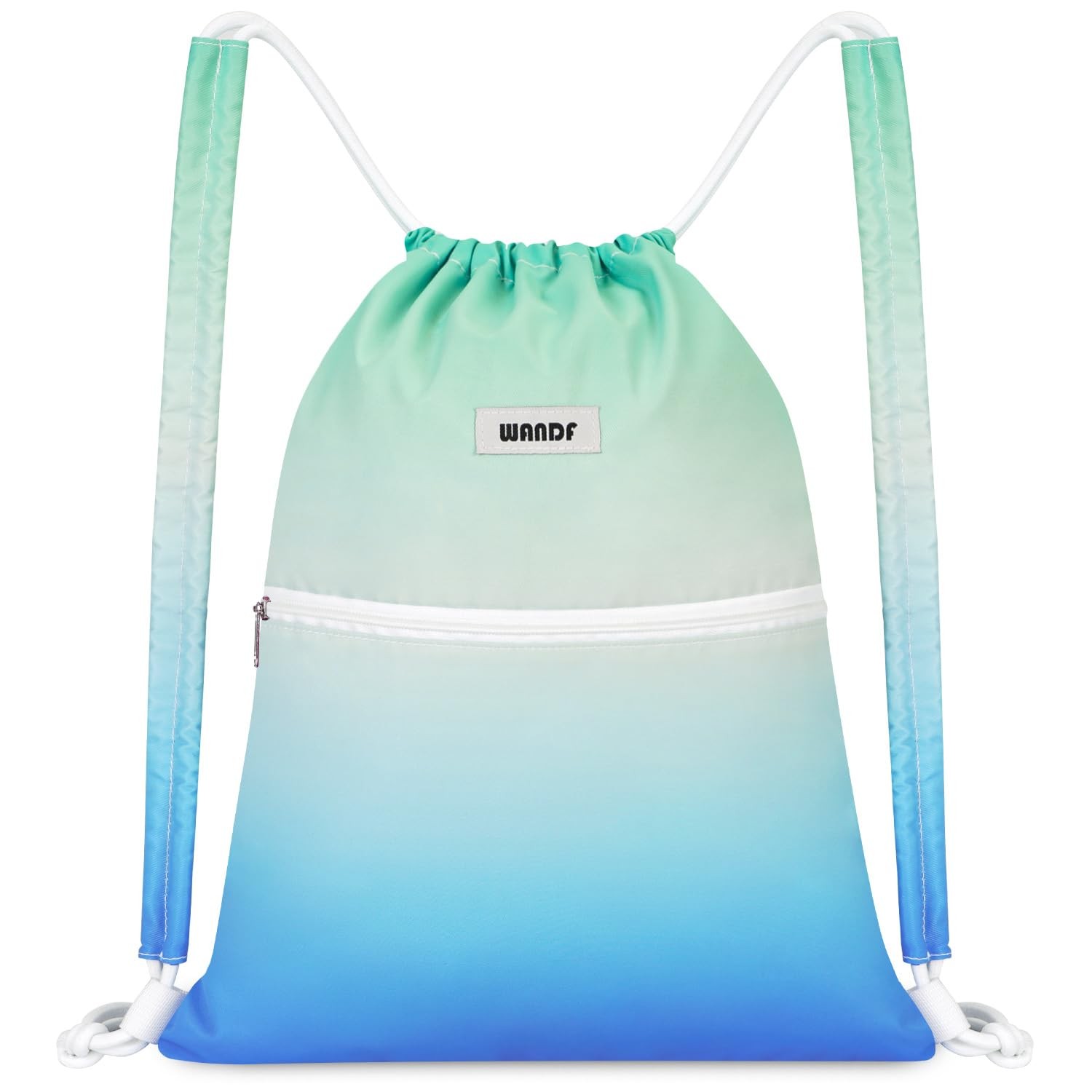 Drawstring Backpack Sports Gym Bag with Shoulder Pads Water Resistant String …