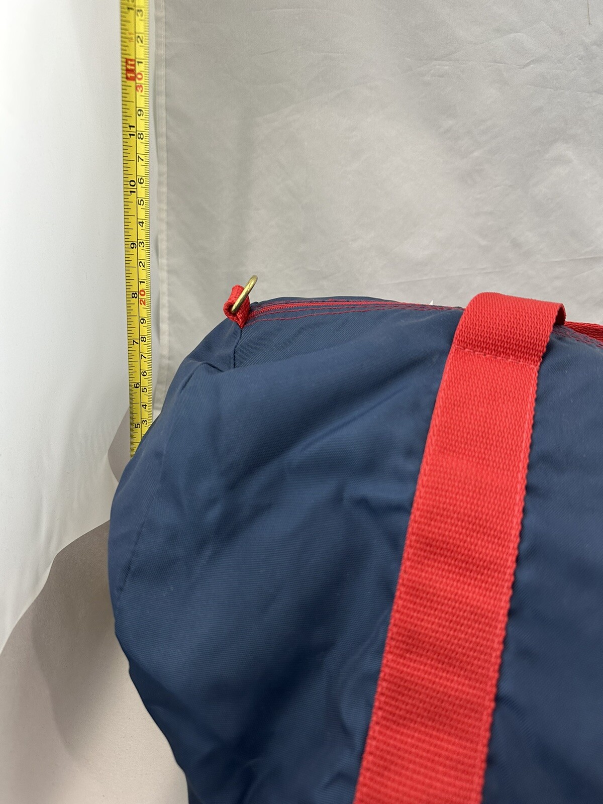 Vintage Alpine USA American Gear Blue/Red Duffle Bag- Stay Well Logo -Nylon