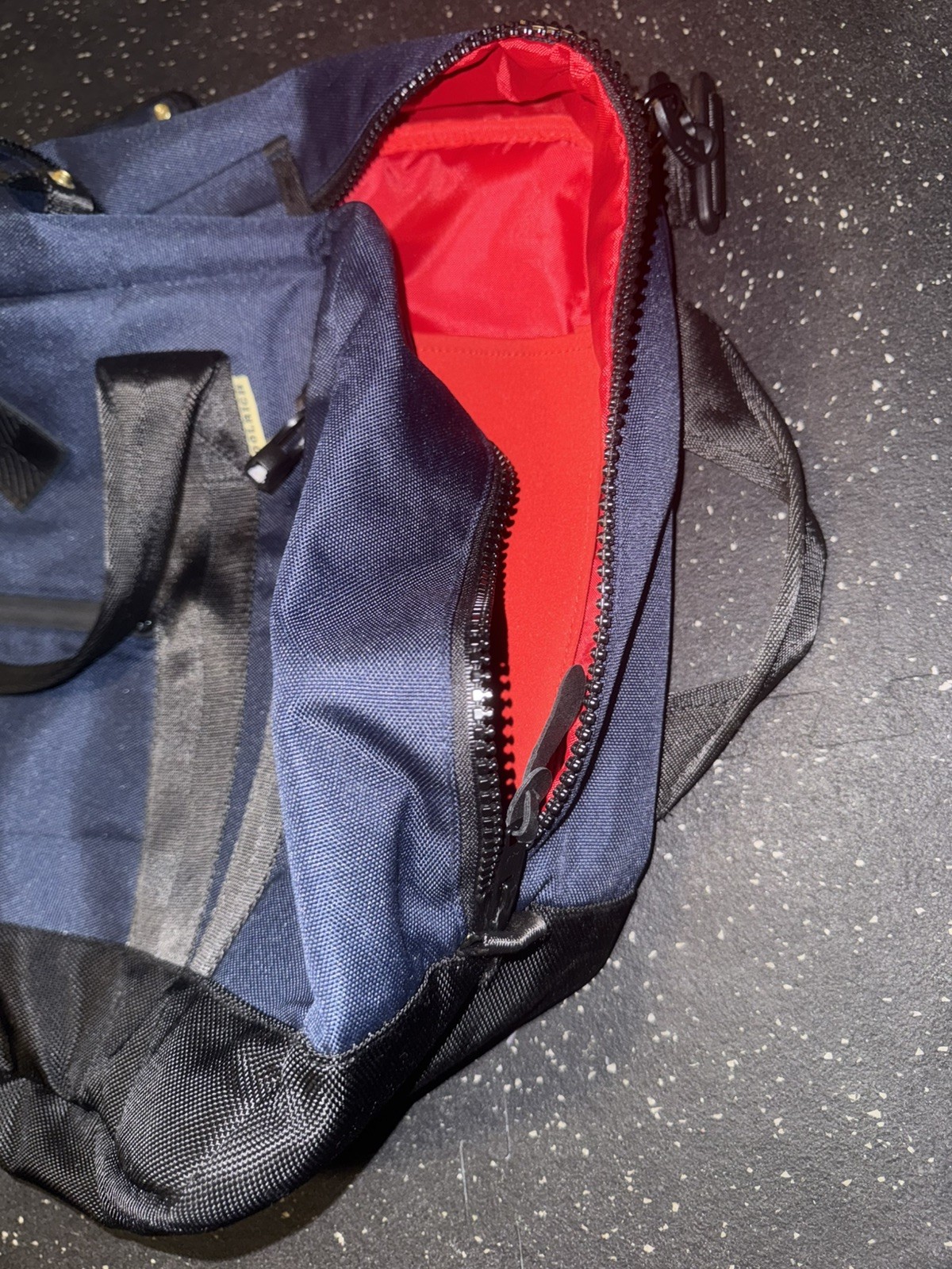 Woolrich x The Hill-Side Weekender Tote Travel Bag Blue Black Strap Backpack