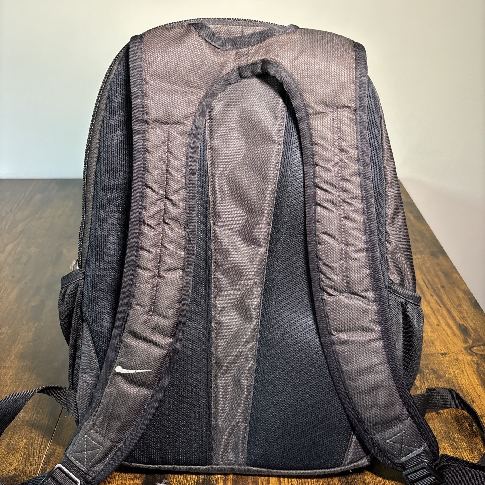 Nike Gatorade Black Backpack for Men Zip Closure Adjustable Strap