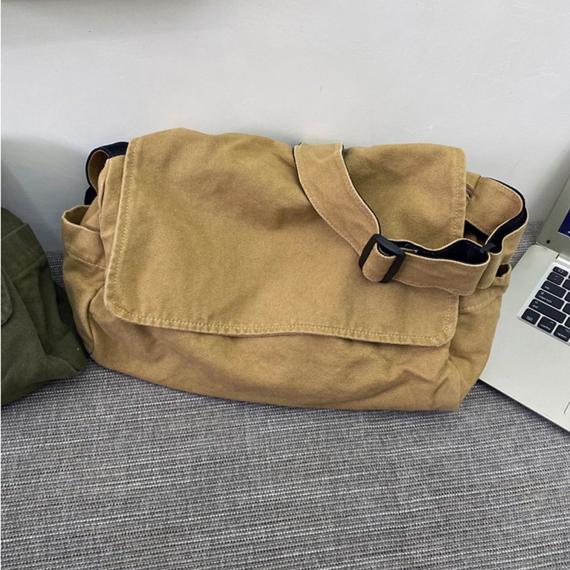 Messenger Bag Outdoor Canvas Satchel Crossbody Shoulder Bag Daypack Bookbag