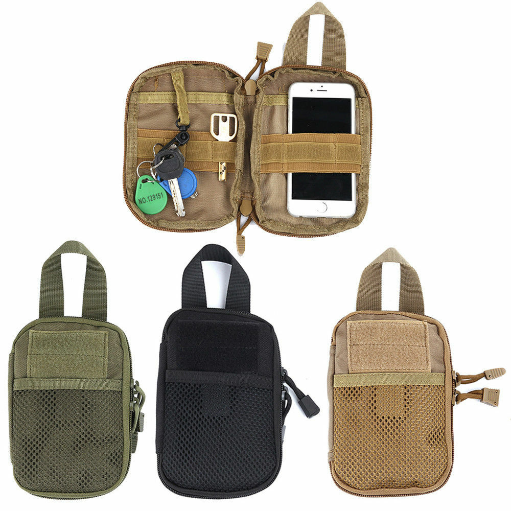 Compact Pocket Organizer Pouch Small Waist Bag Pouch Tactical MOLLE EDC Pouch