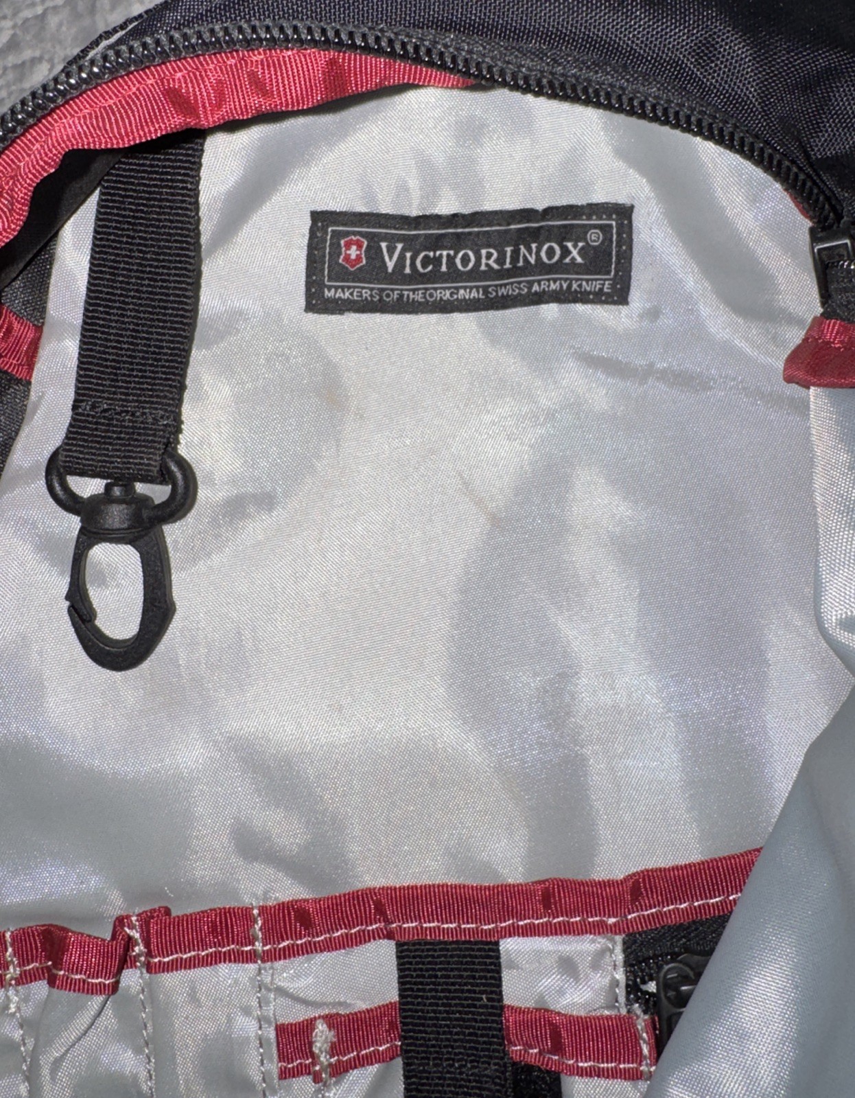 VICTORINOX Men’s Black Sling Crossbody One Shoulder Backpack Padded Back