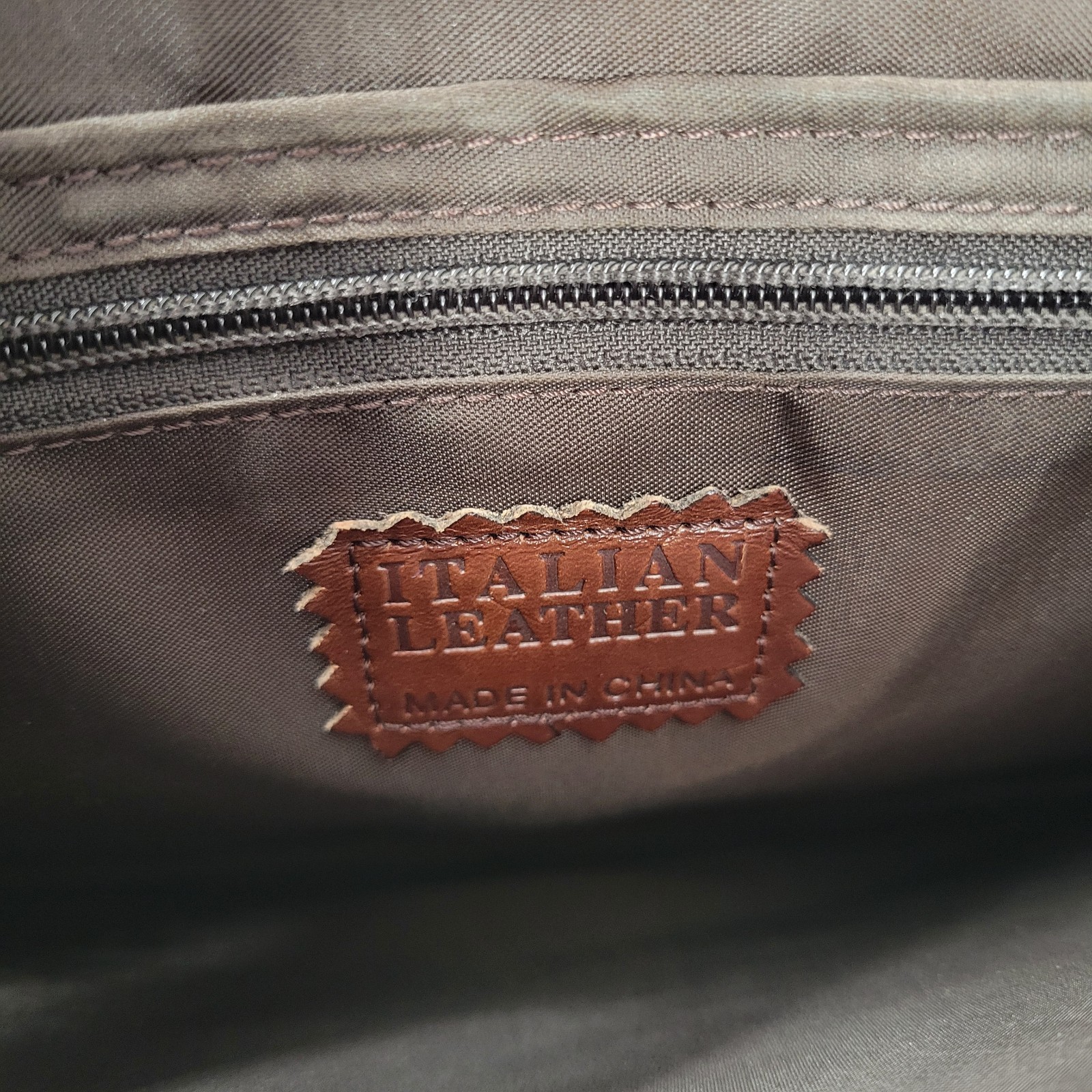 Pelle Studio Wilsons Italian Leather Brown Messenger Laptop Bag 17″x13″