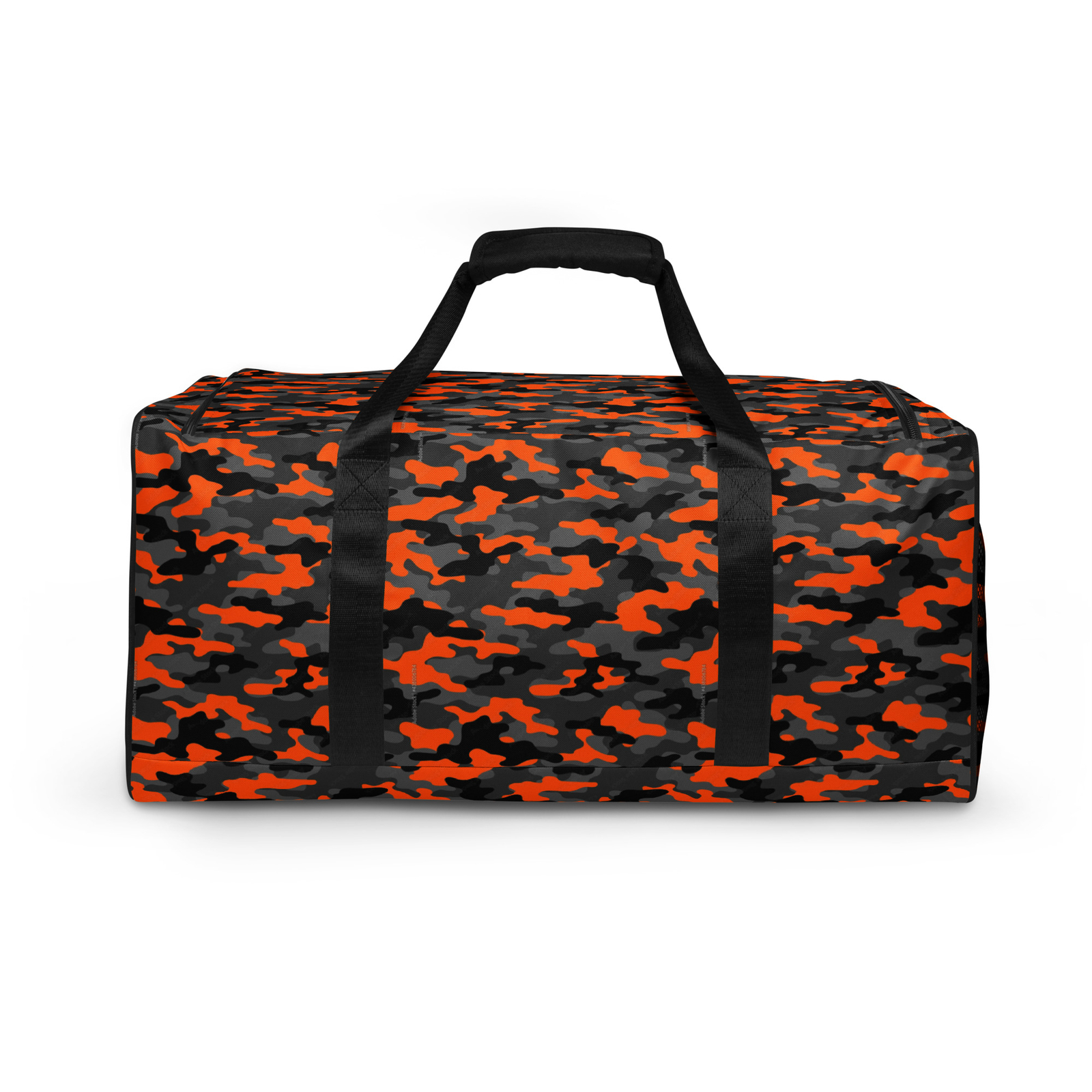 Orange & Black Camouflage Duffle bag