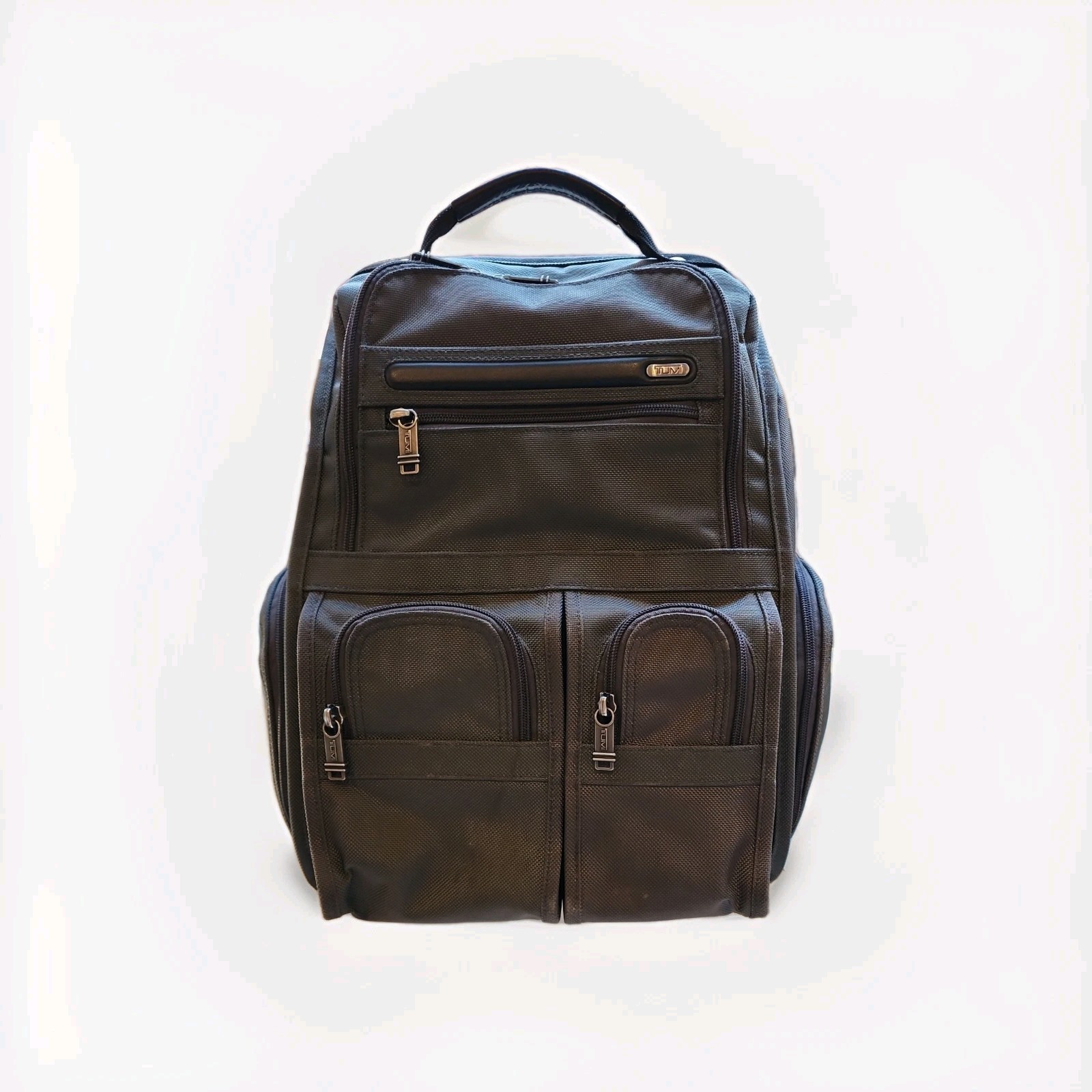 TUMI Compact Laptop Brief Pack with File Folder, Dark Olive Green (26173GYOP)