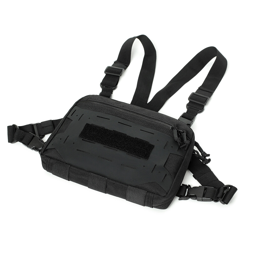 Tactical Chest Vest Bag Backpack Molle EDC Front Rig Pouch Hiking Fishing Pack