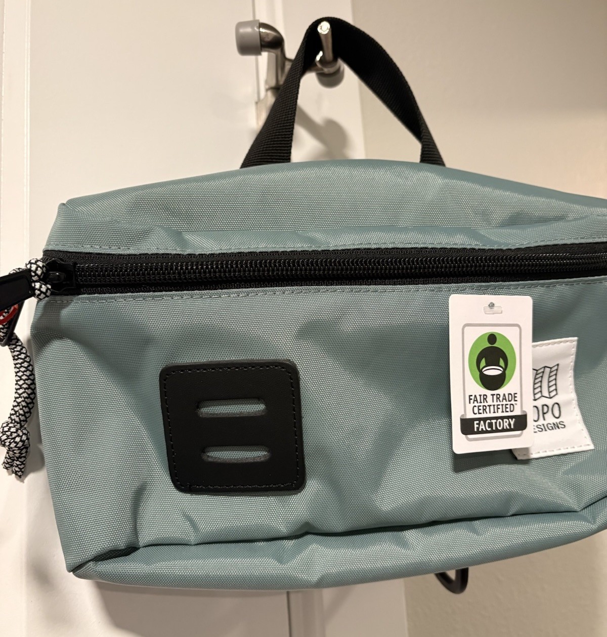 Topo Designs Classic Hip Pack Bag Crossbody Slate Blue / Black Unisex NWT
