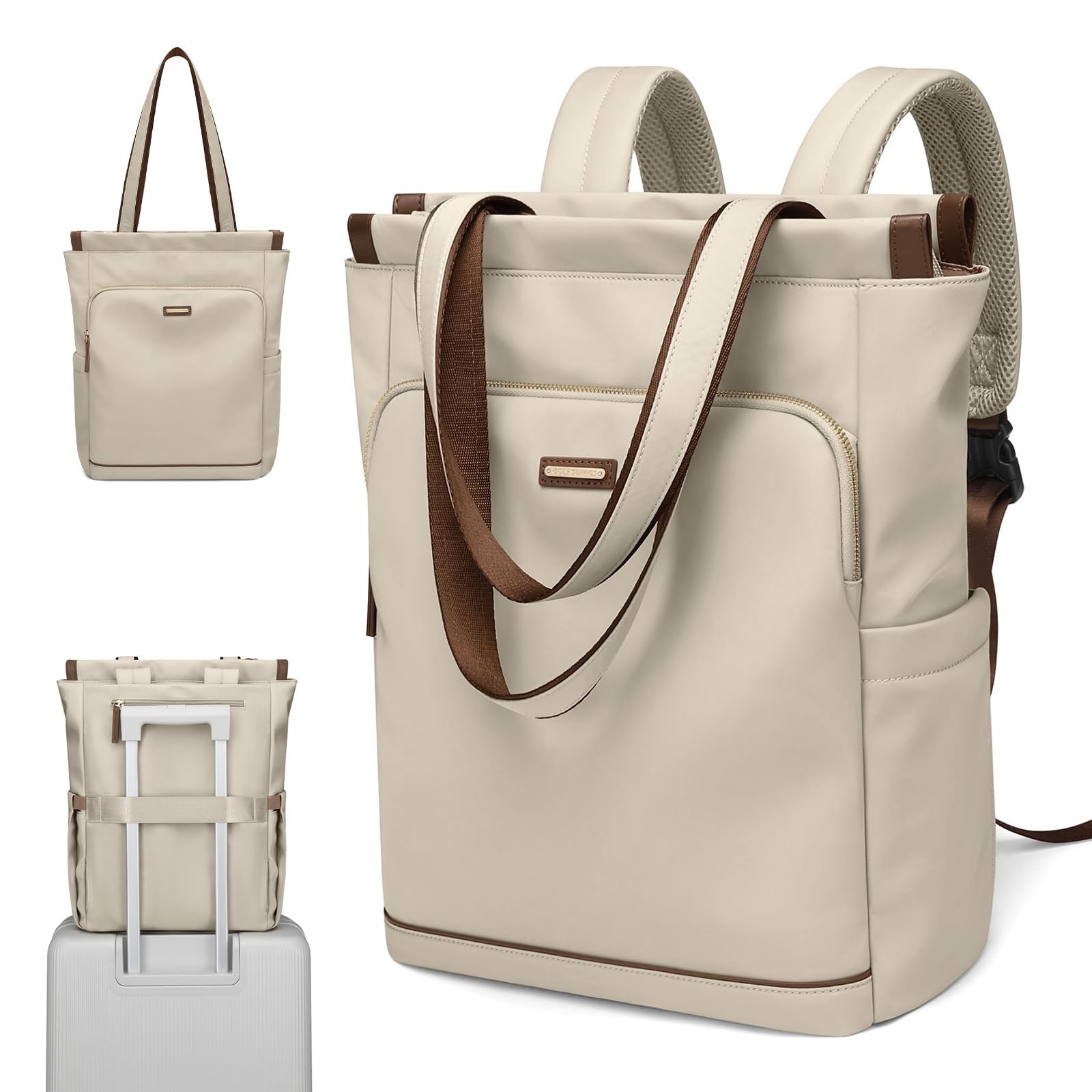 Convertible Laptop Backpack for Women Casual Daypack Notebook Tote Bag for Wo…