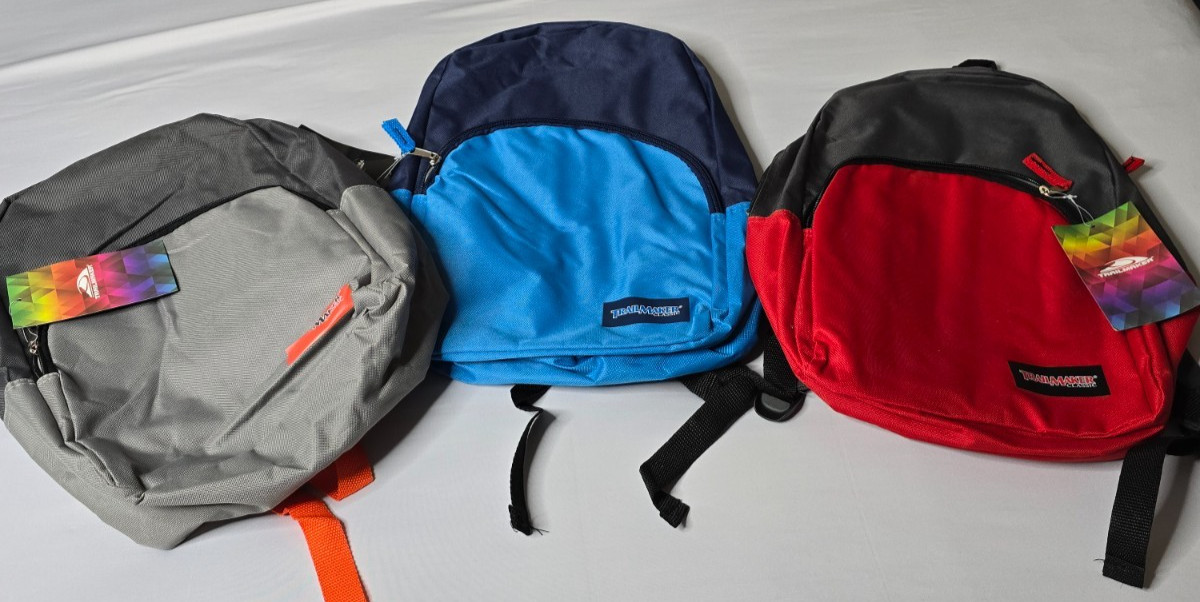 Trailmaker Backpack Lot of 3 New 15x11x5