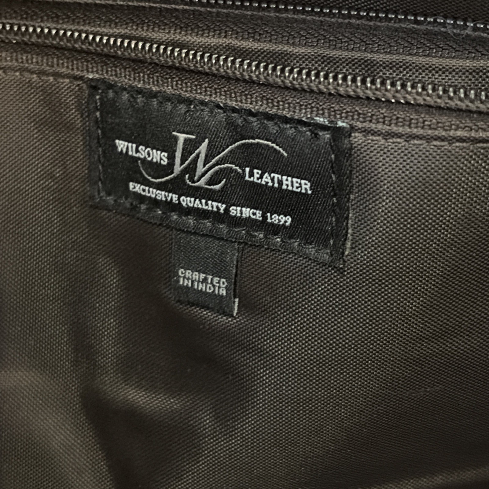 VTG Wilsons Leather Studio Brown Leather Briefcase 16” Bag Dual Handles