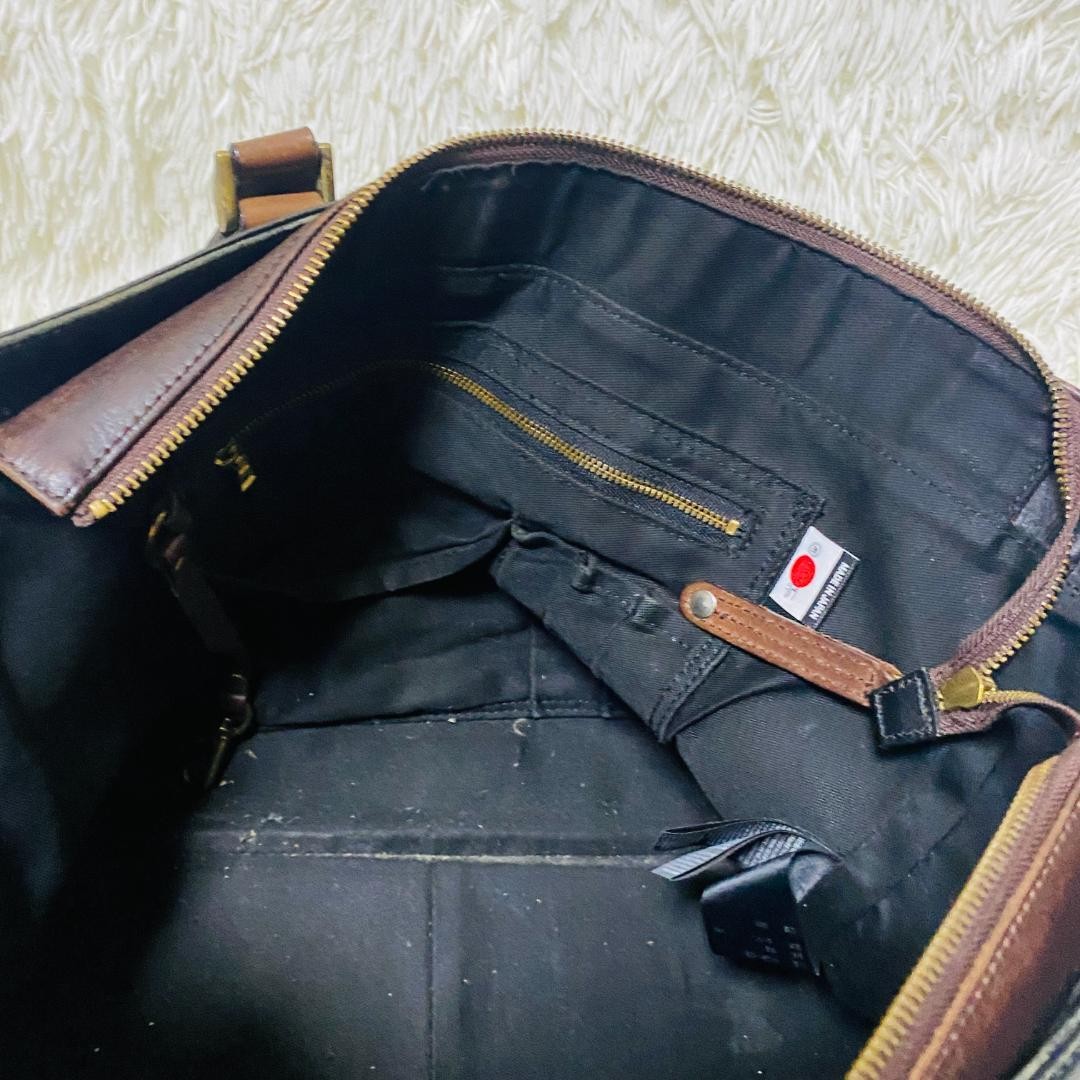 Master-piece 2WAY Large Capacity Leather Business Bag Black 47x38cm (19x15in)