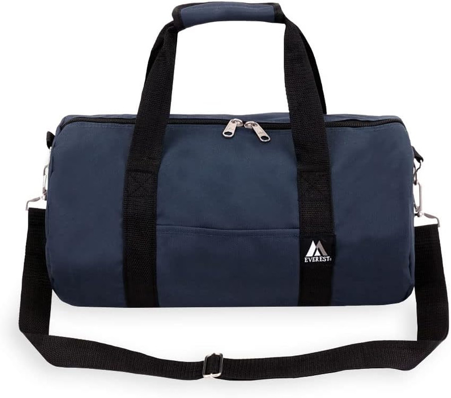 16-Inch round Duffel, Navy, One Size