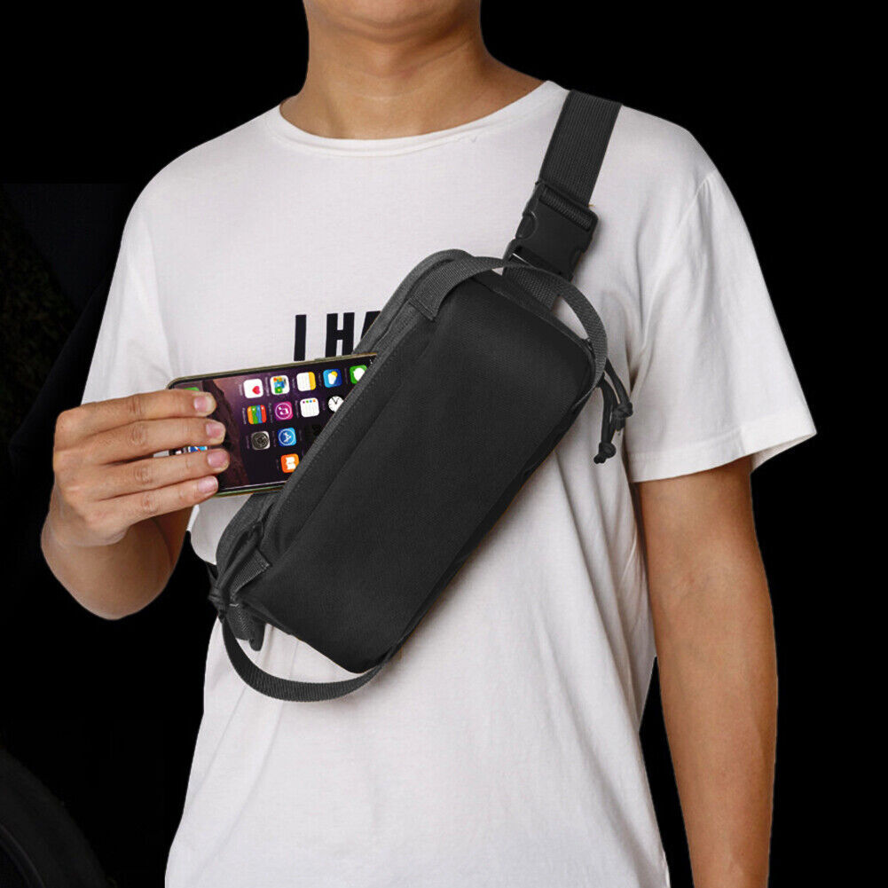 Men’s Tactical Military Shoulder Bag Sling Chest Crossbody Bag Travel Phone Bag