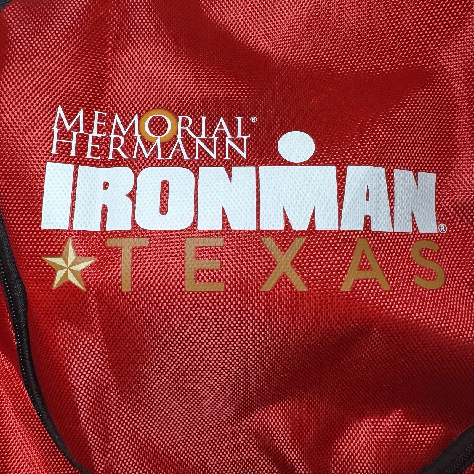New Iron Man Triathlon Backpack Race Drain Spout Padded