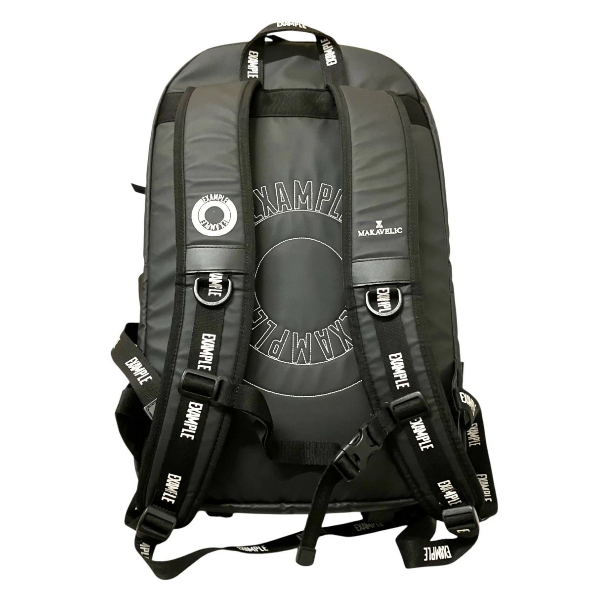Import duty included for US buyers MAKAVELIC x EXAMPLE Backpack Black 11.8in x