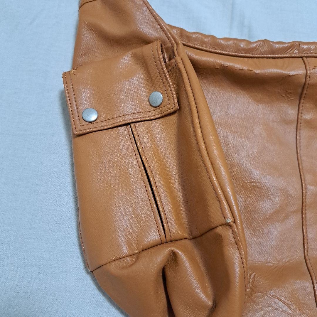 PORTER Shoulder Bag Camel Crescent Shape