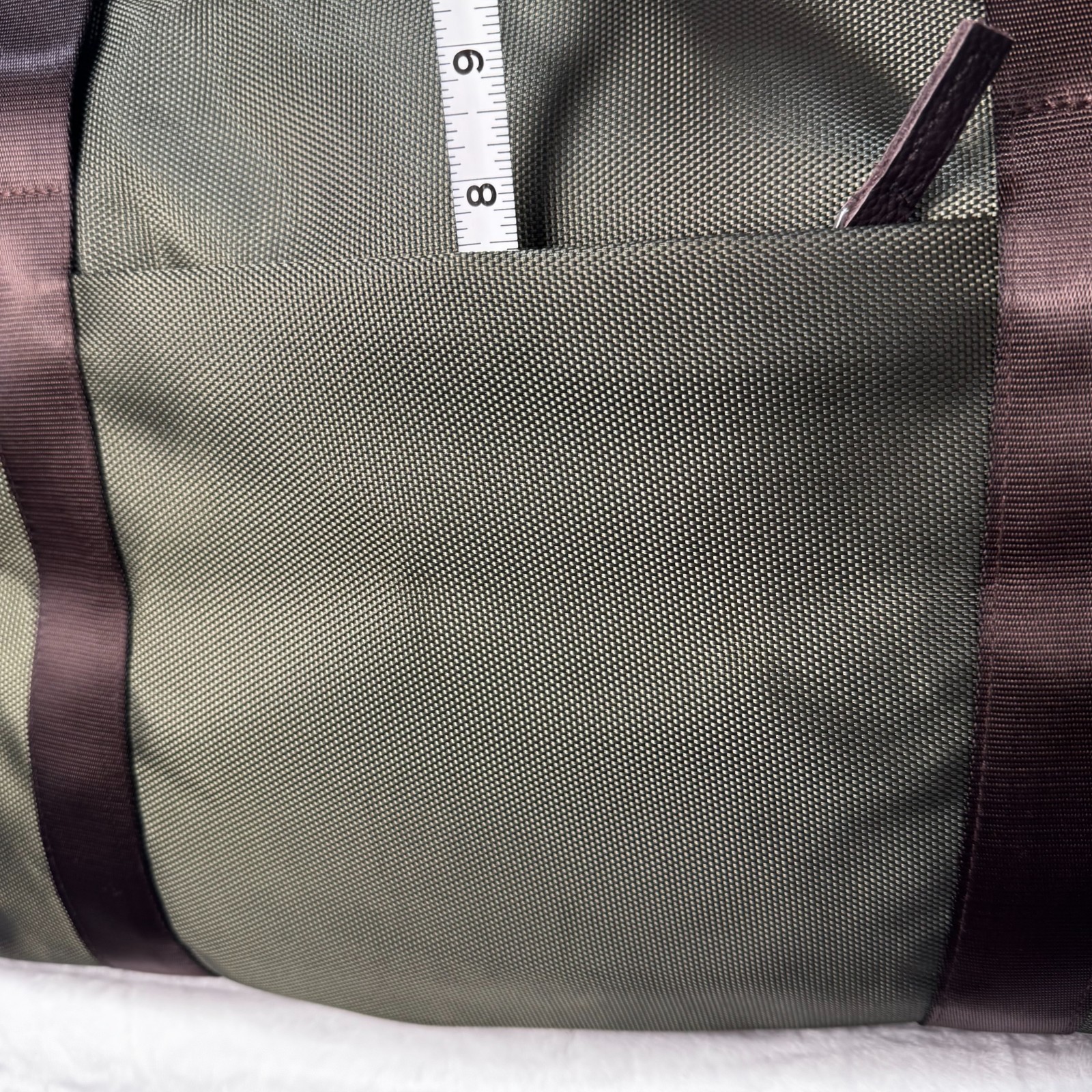Abercrombie & Kent Large Travel Weekender Duffel Bag Safari Green Brown Waterpro