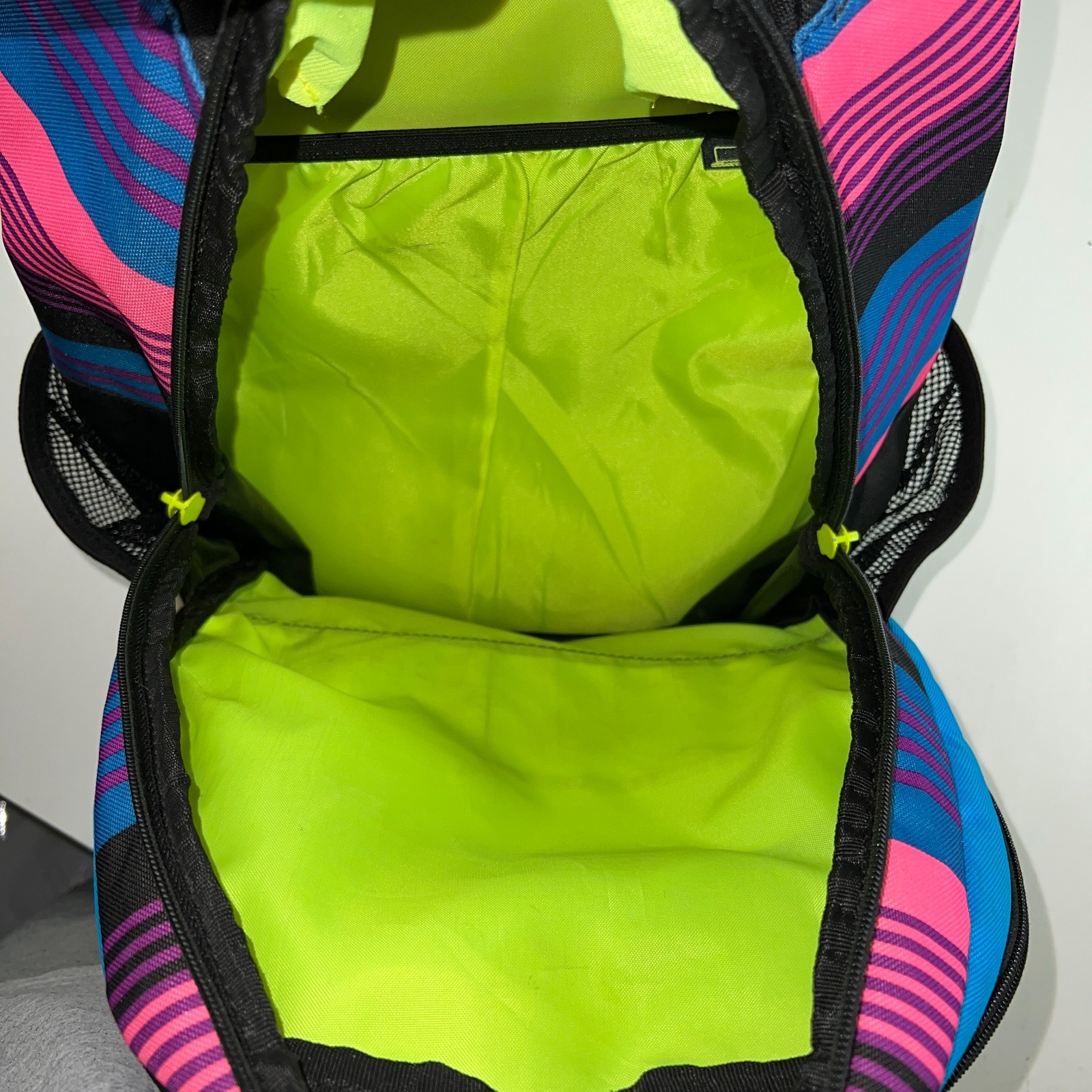 Adidas Backpack Multi Color Durable 100% Polyester Bookbag Sports Travel Pack