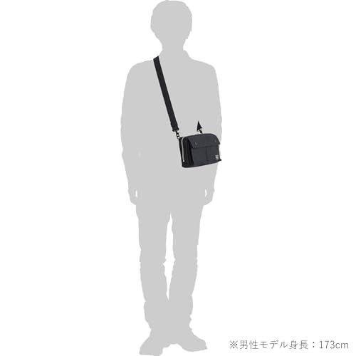 PORTER SMOKY 2WAY Shoulder Bag 592-26369 Black Clutch Made in Japan New Y870199
