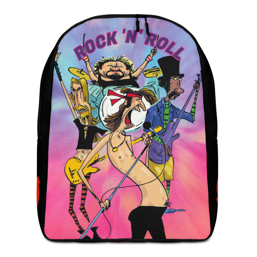 Rock N Roll / Rock Never Dies (Over The Hill Rockers) Custom Minimalist Backpack