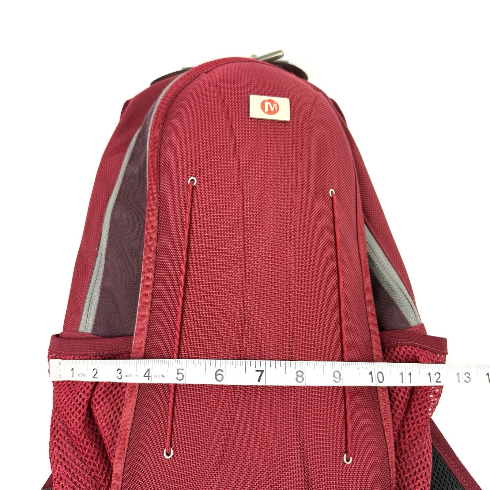 Merrell Backpack Dark Red Canvas Hard Shell Hiking Medium Unisex Outdoor