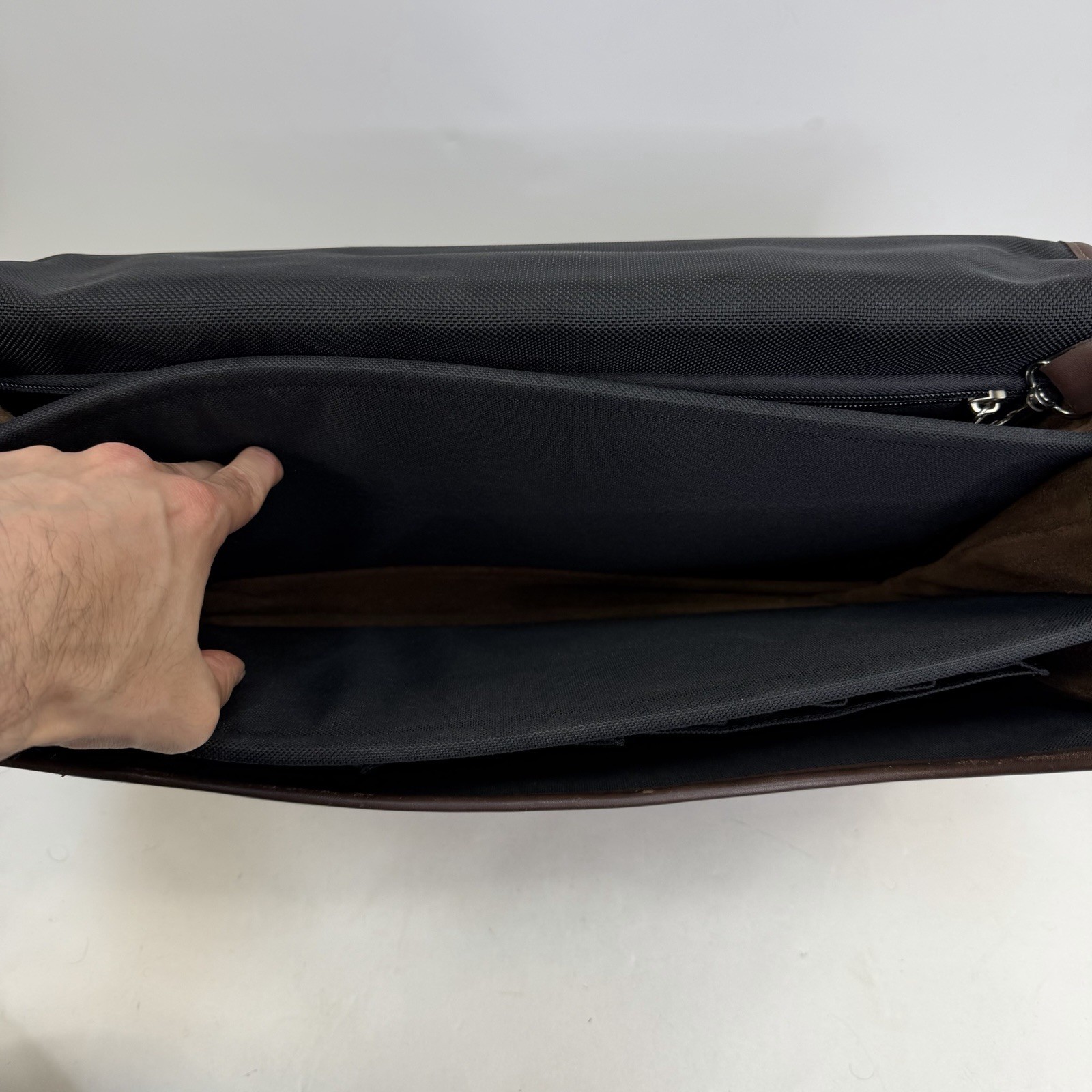 Jack Georges Brown Leather Briefcase Messenger Flap Bag Lock w/ Keys – 16” – USA