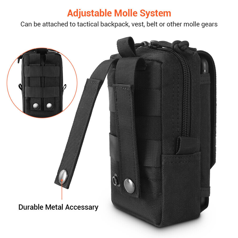 Outdoor Tactical Molle Pouch Mobile Phone Waist Bag EDC Pouch Wallet Utility Bag