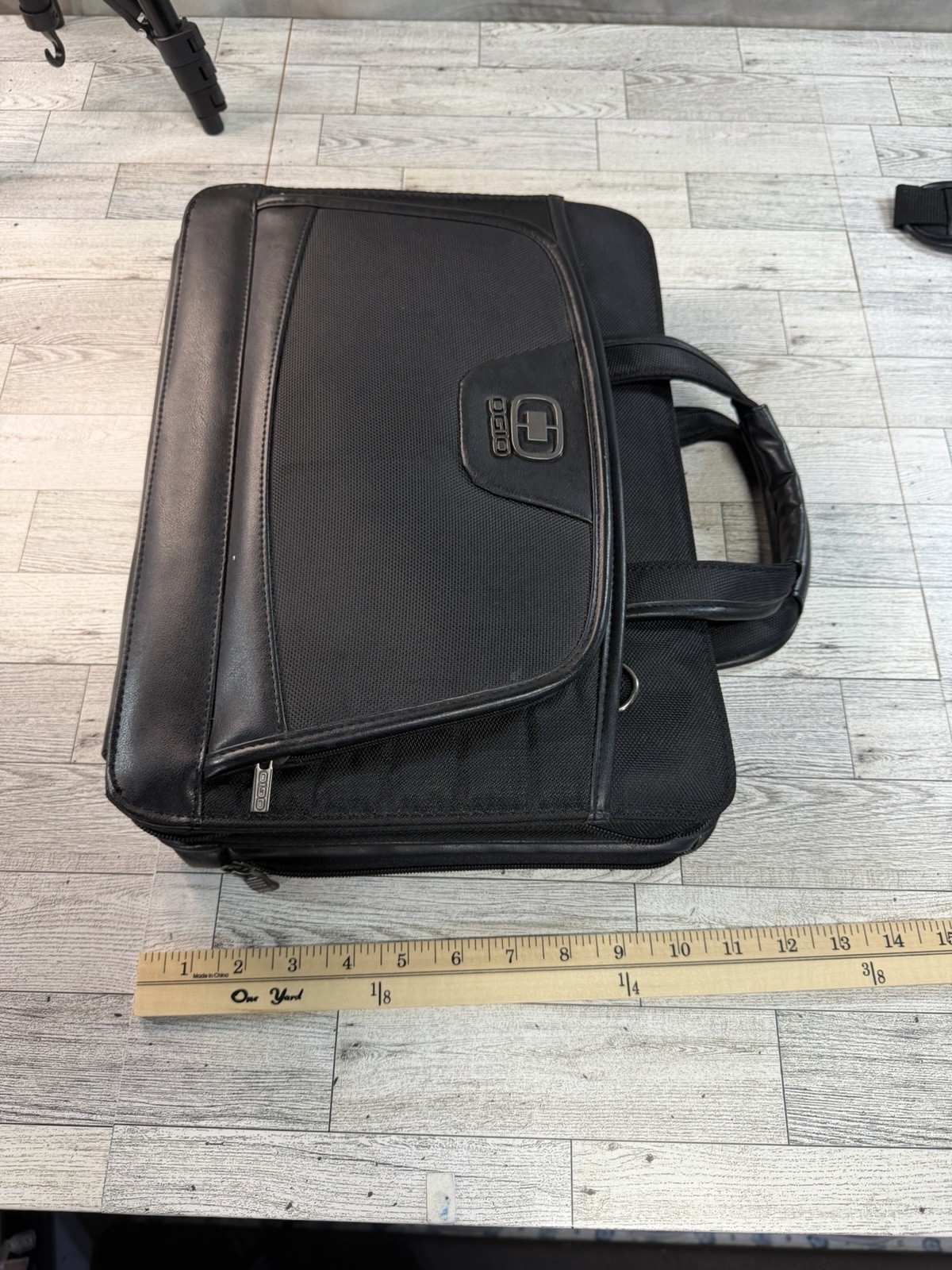 Ogio Black Top Handle Briefcase Bag Business Portfolio Laptop W/Shoulder Strap