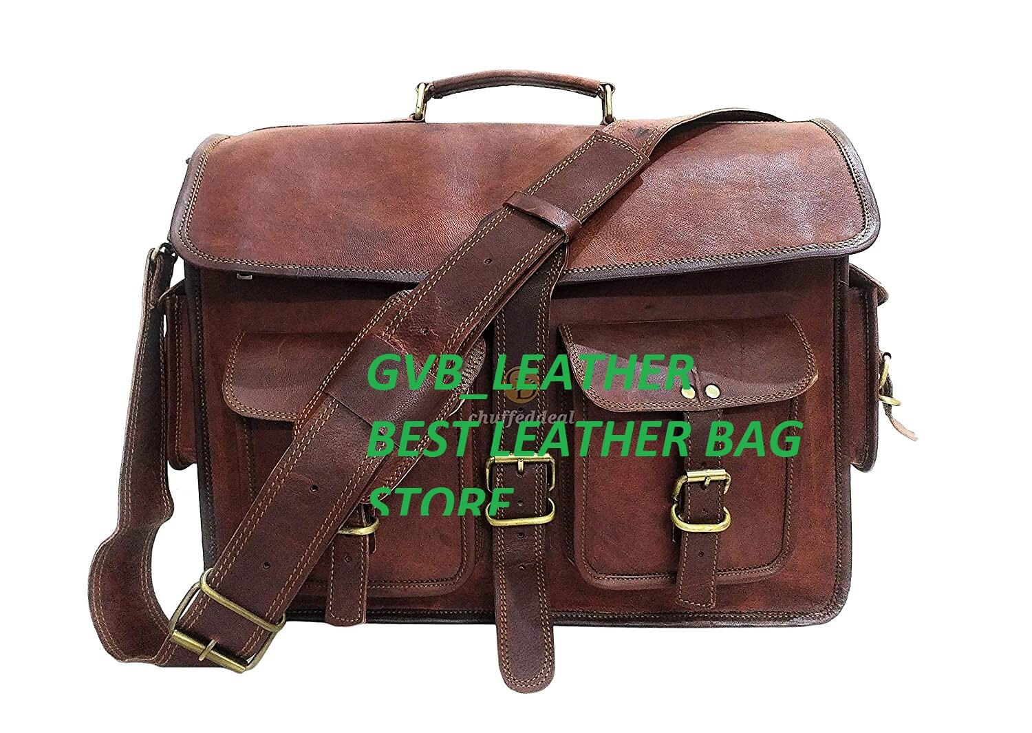 Men’s Seller Handmade Leather Messenger Shoulder Bag Cross Body Laptop Case