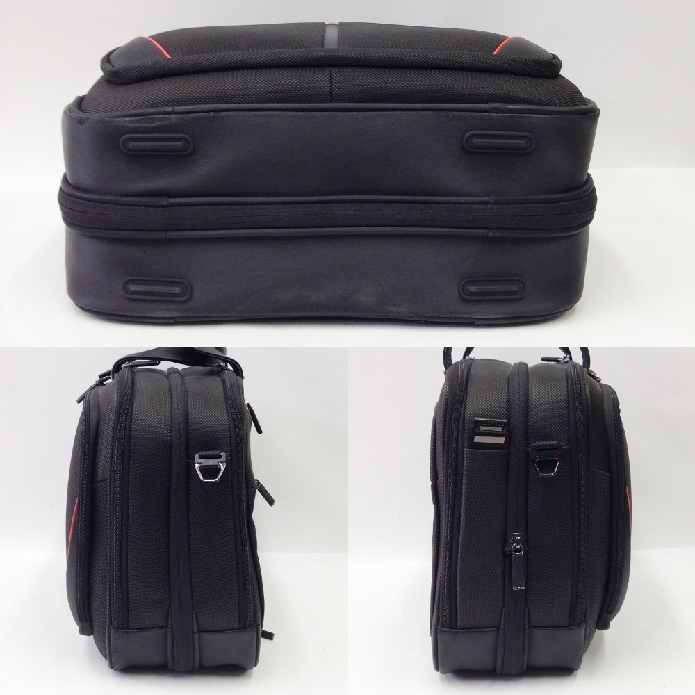 McLaren x Samsonite Black Label Briefcase Black x red