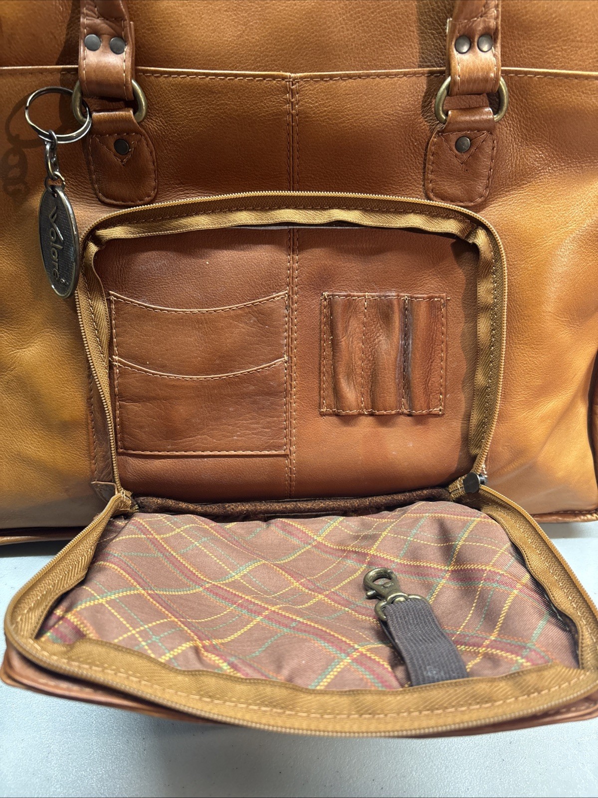 Colombian Genuine LEATHER Messenger Duffel Overnight Travel Bag Briefcase Laptop