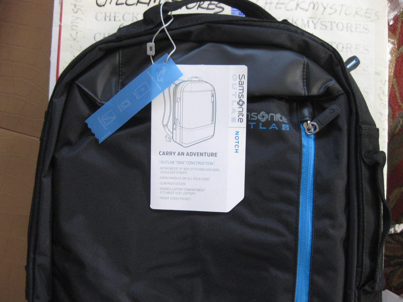NEW NWT Samsonite 75588 1041 1068 Outlab NOTCH Backpack, CHOOSE CLRS