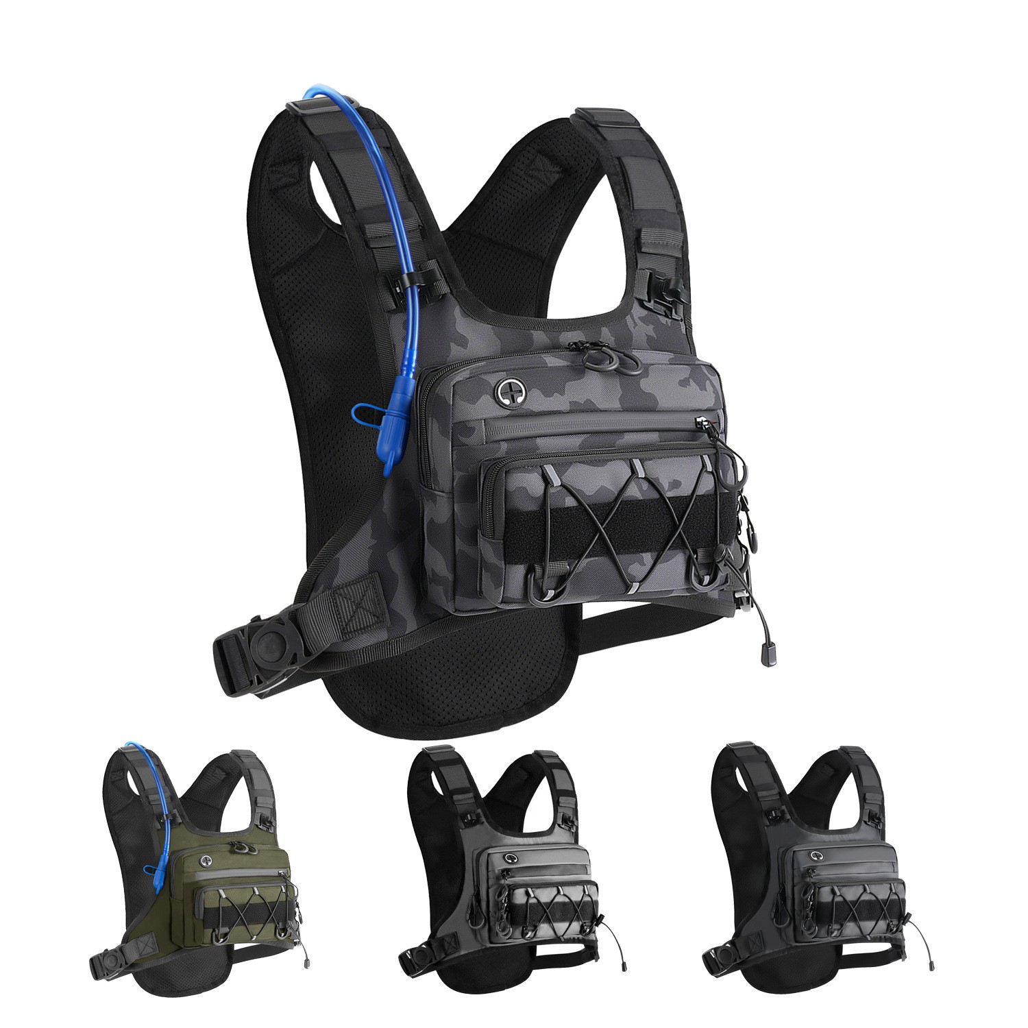 Tactical Chest Pack Multi-functional Suitable For Trail Running