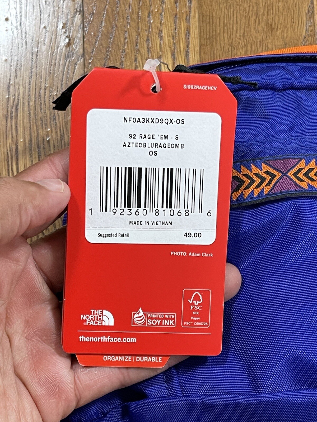 THE NORTH FACE 92 Rage Waist Bag Aztec Blue Rage Combo AZTECBLURAGECMB OS NWT