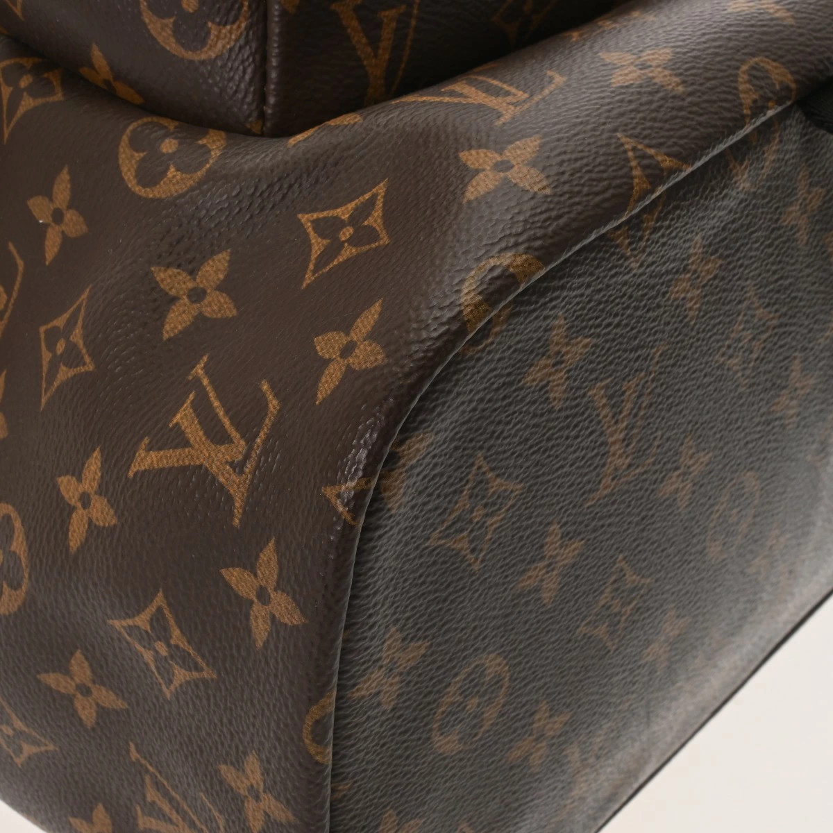 Louis Vuitton Monogram Macassar Backpack Black Canvas Grade A Used