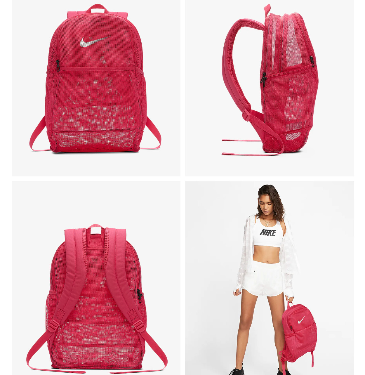 NEW NIKE Brasilia MESH 9.0 IX Backpack Hermosa Prime Student BA6050-666 Pink