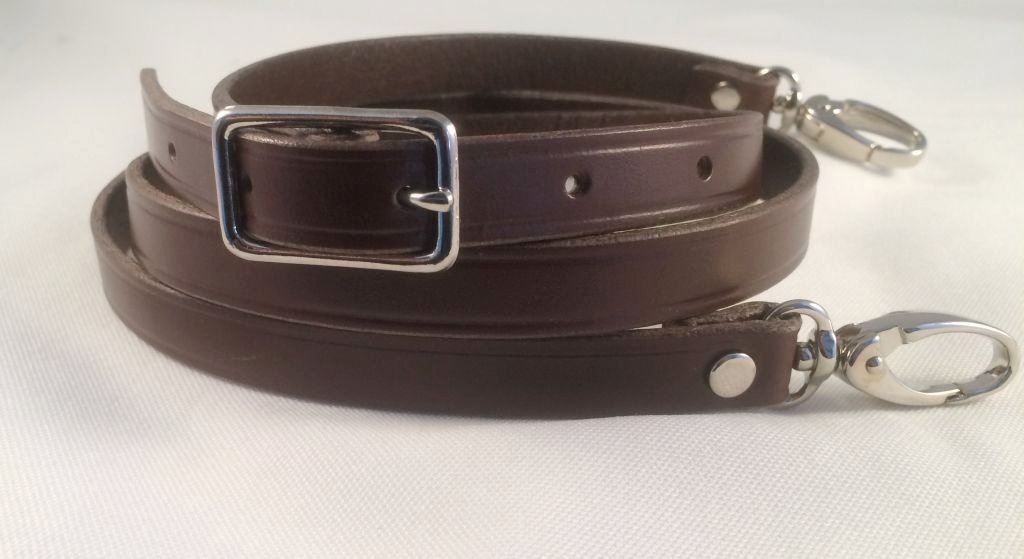 5/8″ Cowhide Leather Adjustable Cross Body Purse Hand bag Replacement Strap HQ
