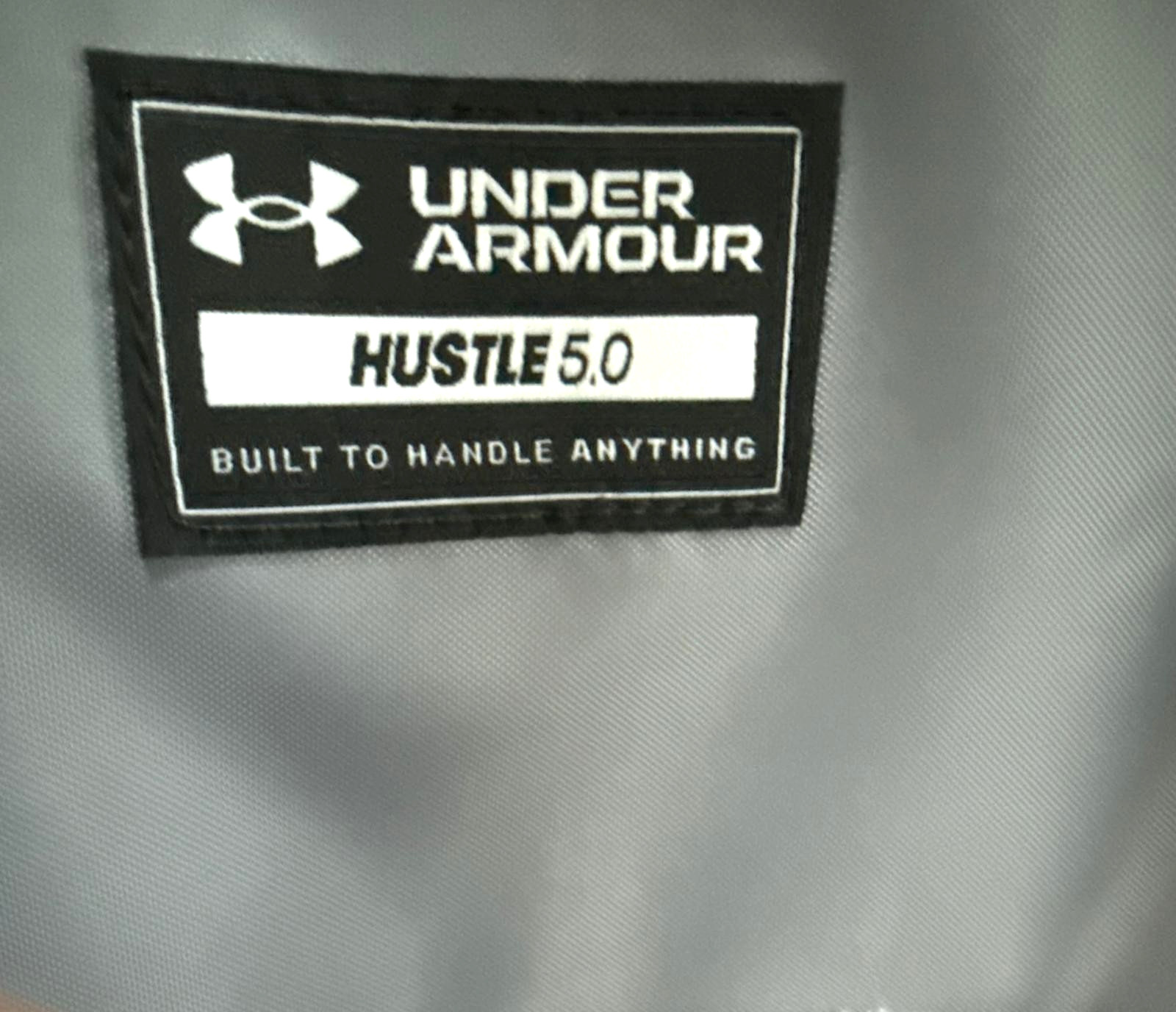 Under Armour UA Hustle 5.0 Storm Backpack Navy Blue Metallic Bag Laptop TSB