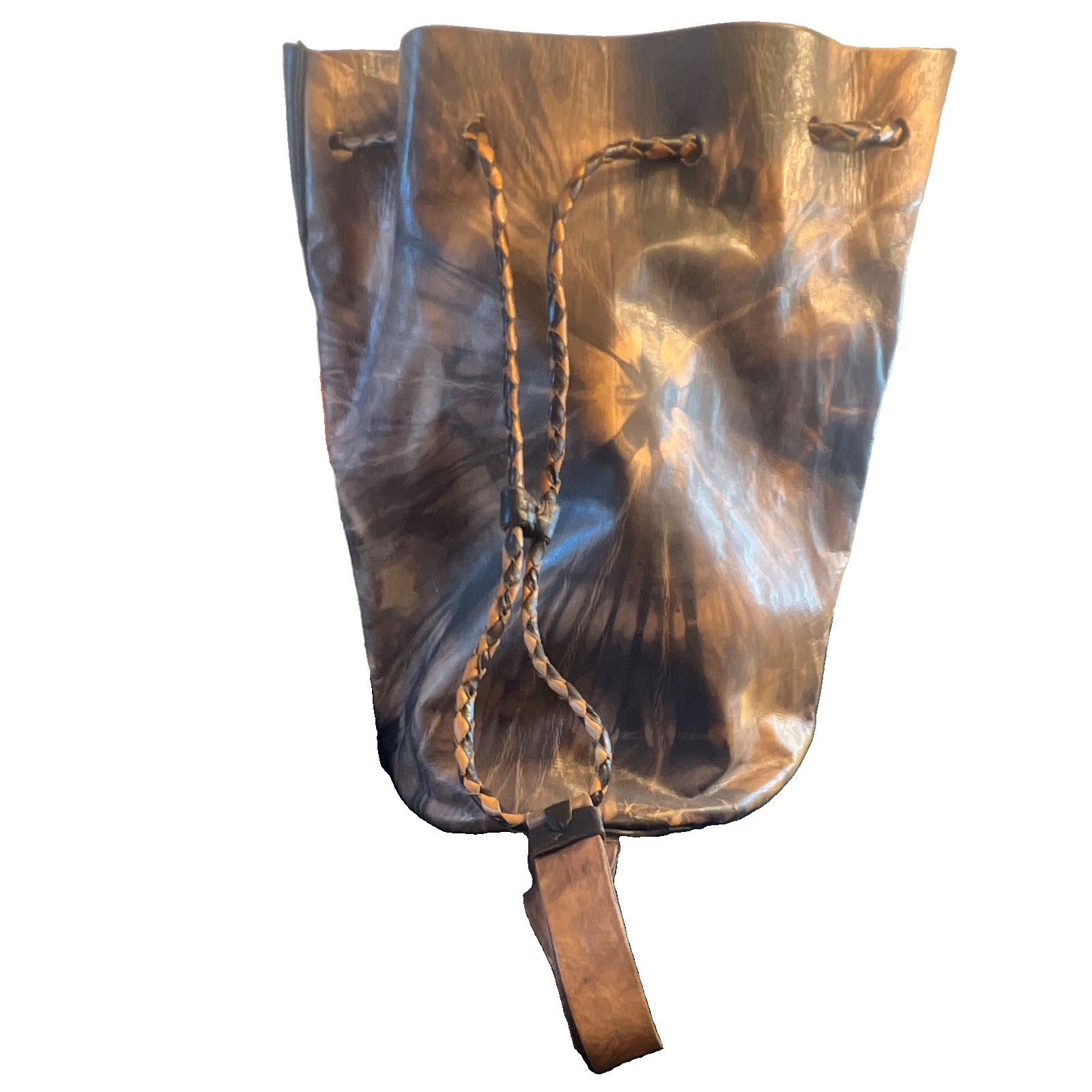 Handcrafted African Leather Unisex Backpack!