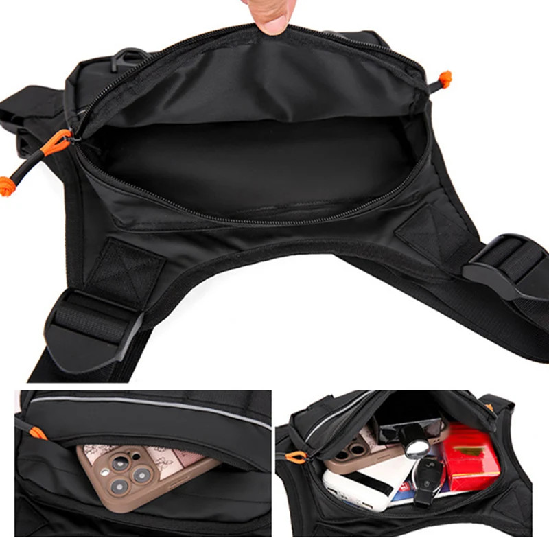 Front Chest Bag Camping Vest Backpack for Men Women Running Tactical Pack Sports