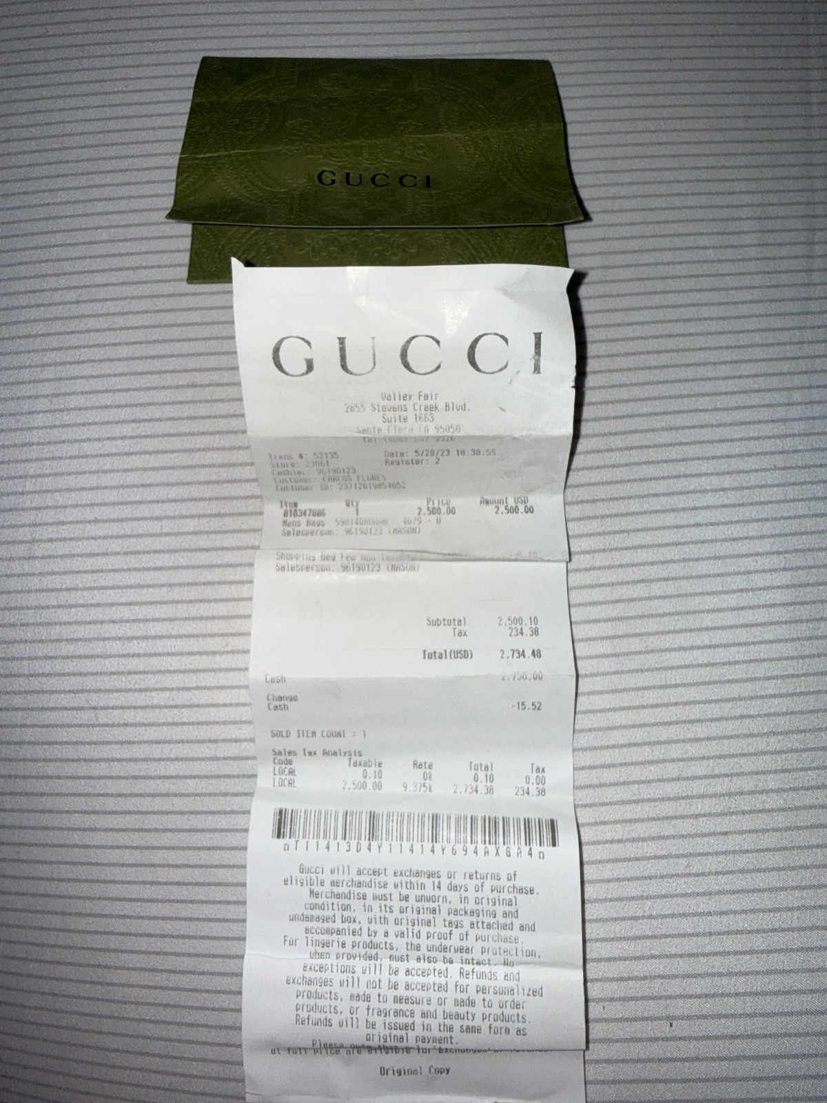 GUCCI Backpack Ophidia GG Medium Supreme GG
