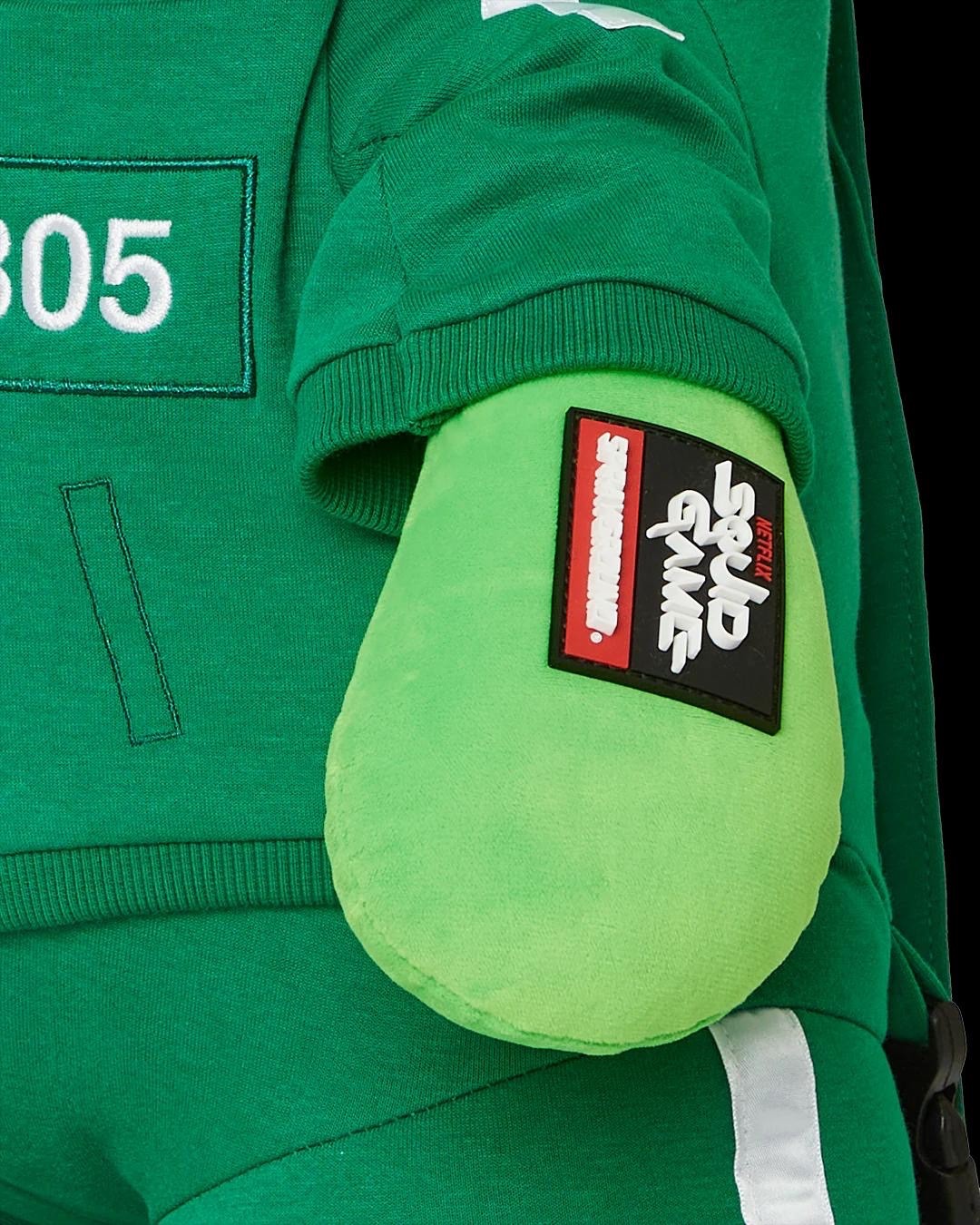 Sprayground Squid Game Contestant Money Bear Backpack🔥New Green Teddy Bear Bag
