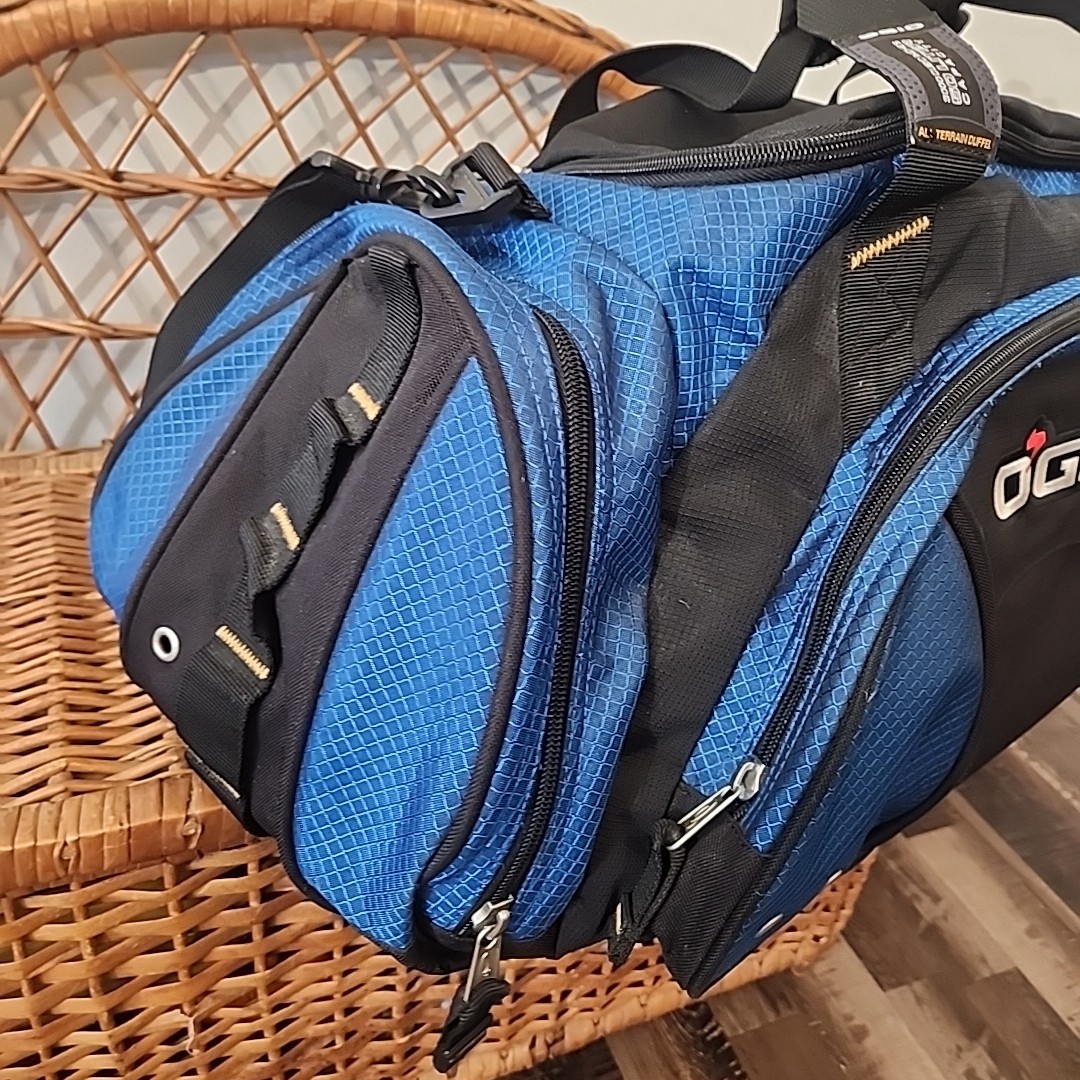 OGIO Duffle Sports Gym Travel Bag Blue & Black 50 Liter All Terrain