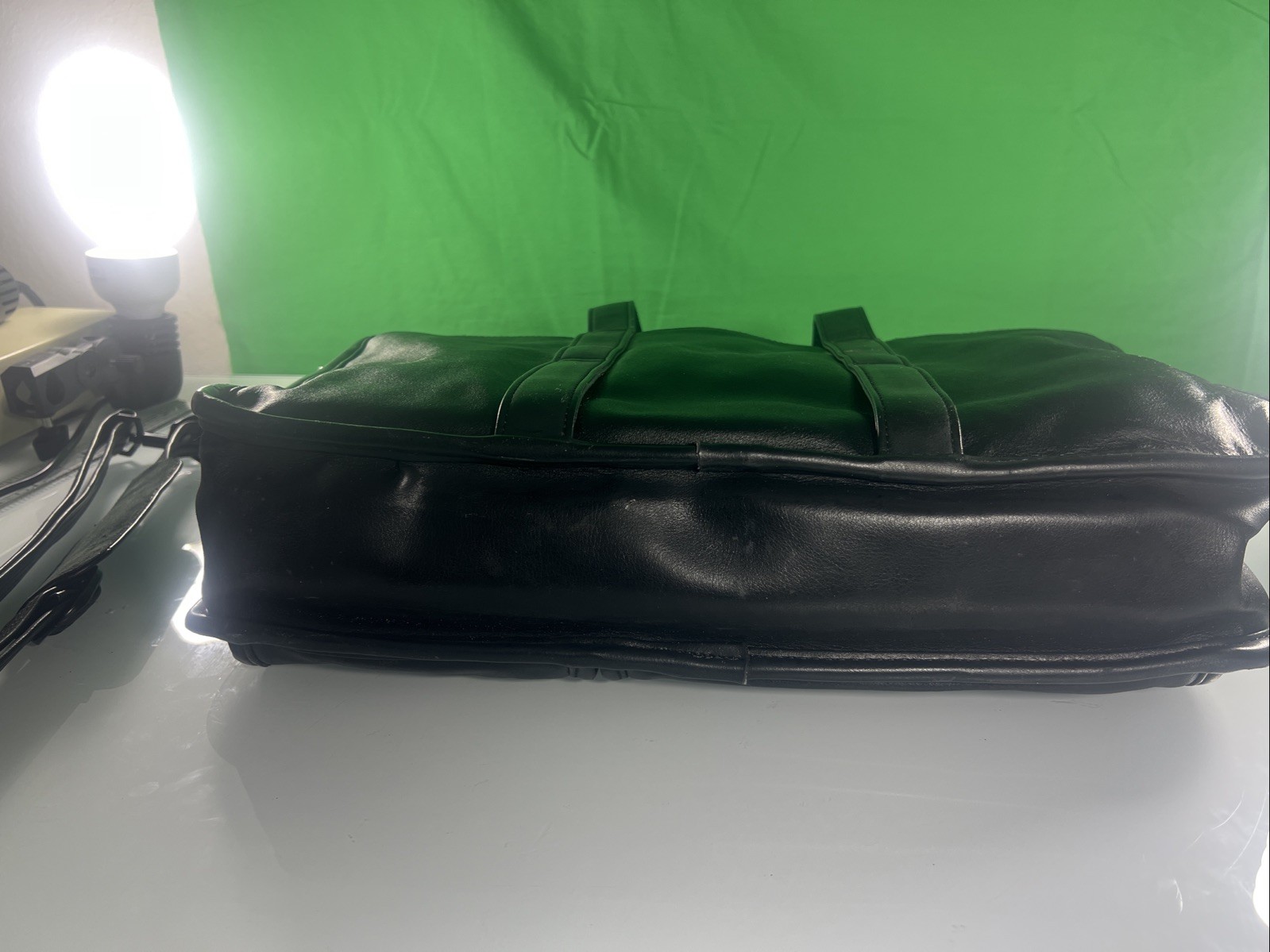 Leather Tech Organizer Briefcase