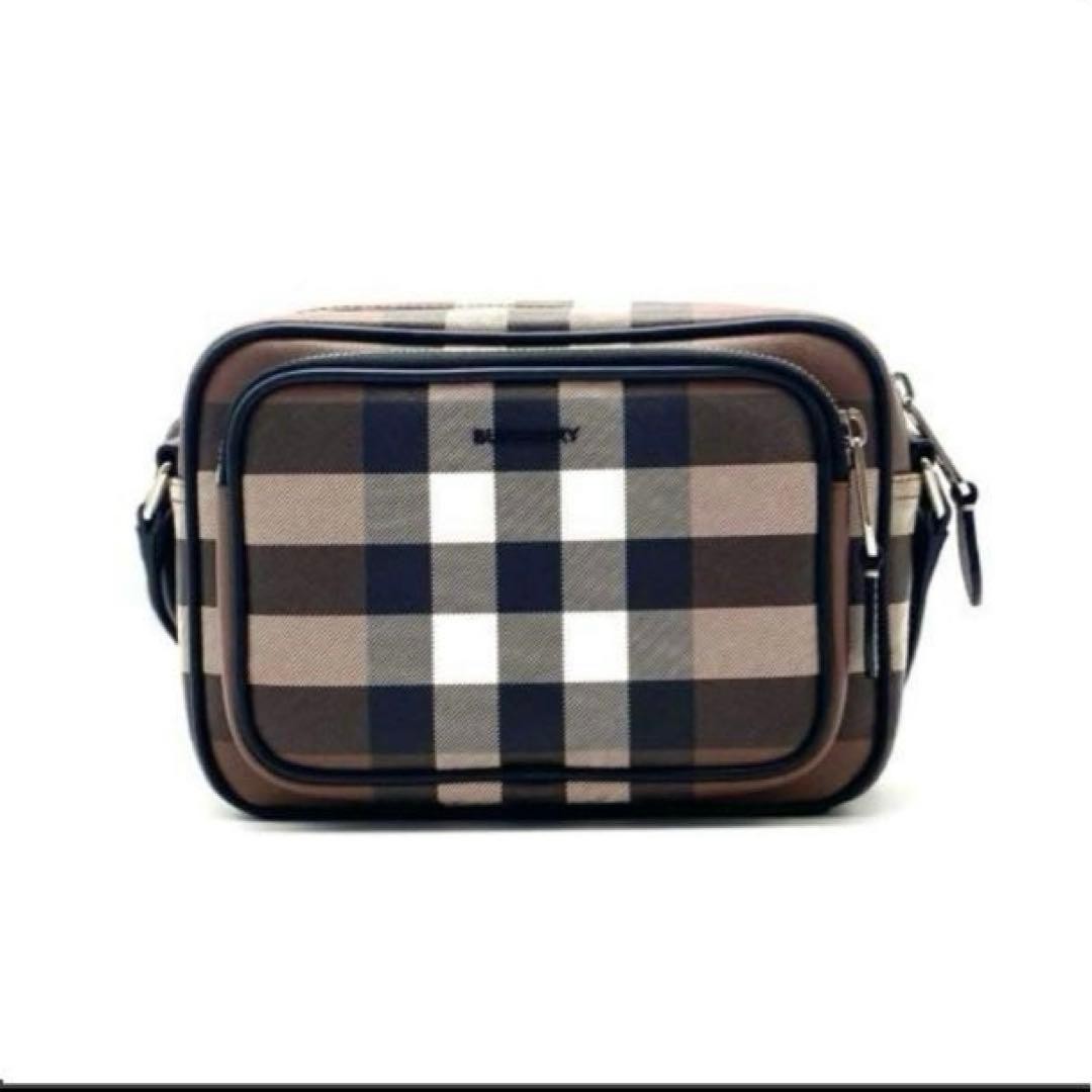 Authentic Burberry Shoulder Bag Leather Brown 22cm W, Some Surface Scratches, Us